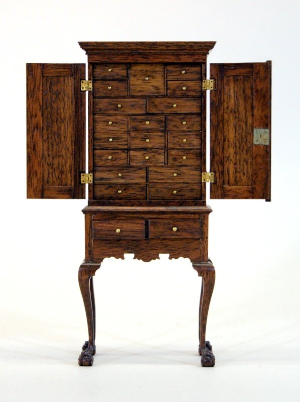 Dollhouse Miniature Apothecary Cabinet  Gerald Crawford (1 of 6)
