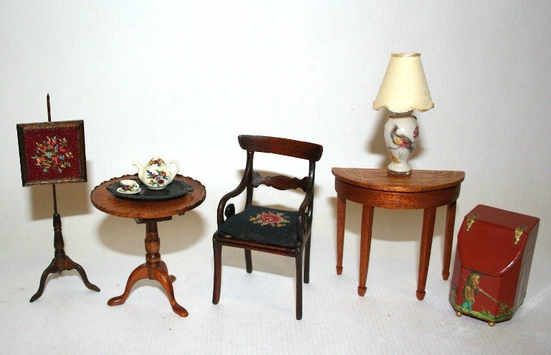 Petitpoint Screen and Furniture (1 of 3)