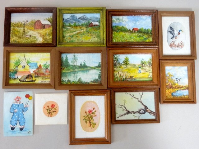 Dollhouse Miniature Hofferbert Paintings (1 of 2)