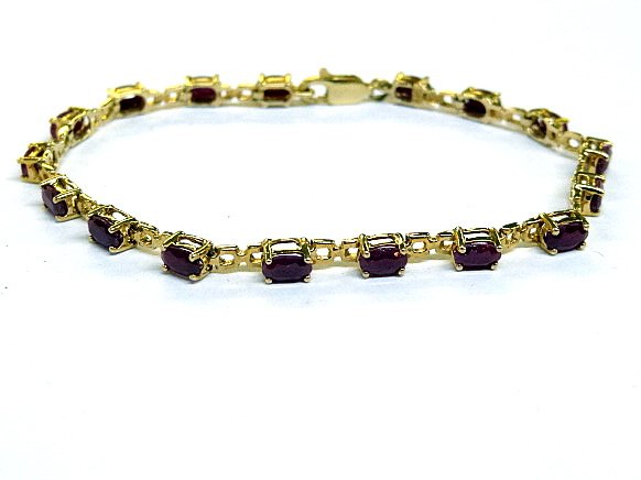 14Kt Ruby Tennis Bracelet (1 of 1)