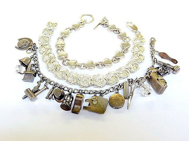 Sterling Charm Bracelet Lot (1 of 1)