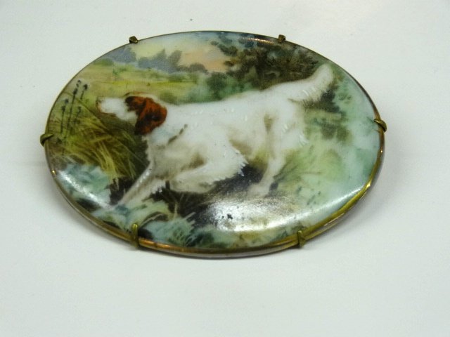 Rare Dog Porcelain Cameo (1 of 1)