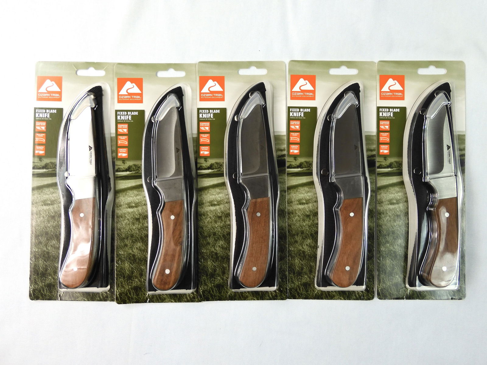 Lot of 5 Ozark Trail Hunting Knife: Lot of 5 Ozark Trail Hunting Knives with Sheaths. New old stock.