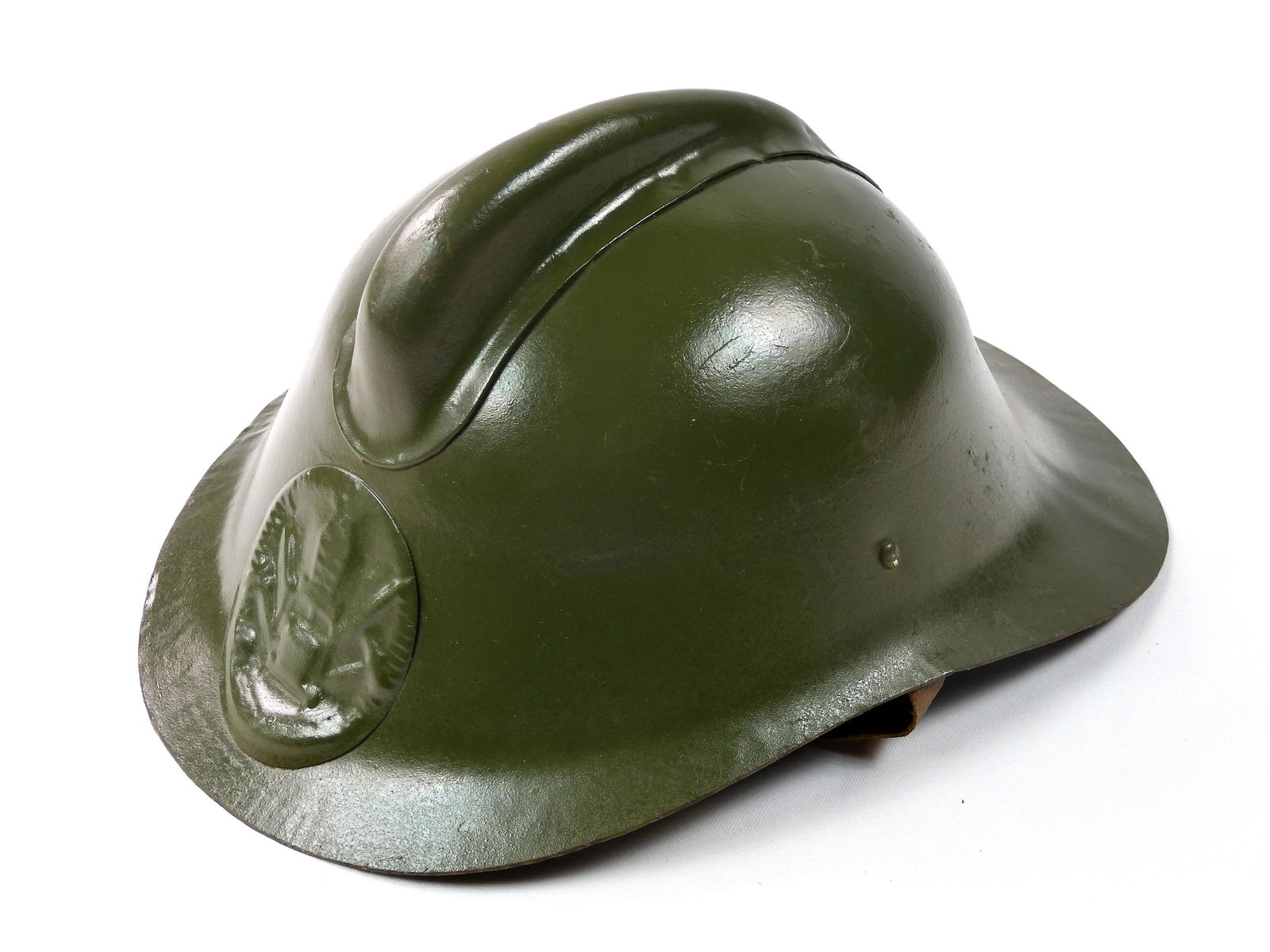 Vintage Soviet Russian USSR Firefighter Fireman Helmet: Original Vintage Soviet Russian Firefighter Helmet