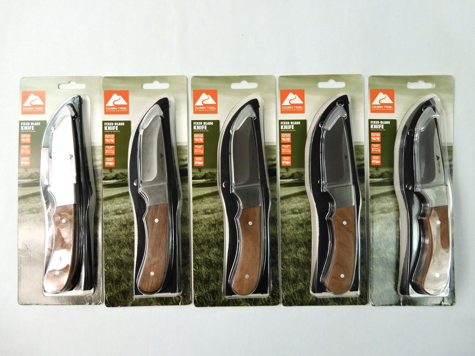Lot of 5 Ozark Trail Hunting Knife: Lot of 5 Ozark Trail Hunting Knives with Sheaths. New old stock.
