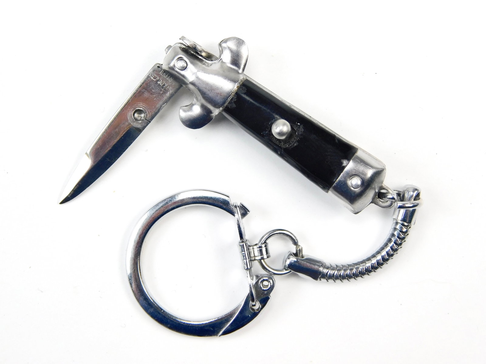 Vintage Mini Switch Blade Automatic Knife Key Chain: Vintage Mini Switch Blade Knife Key Chain