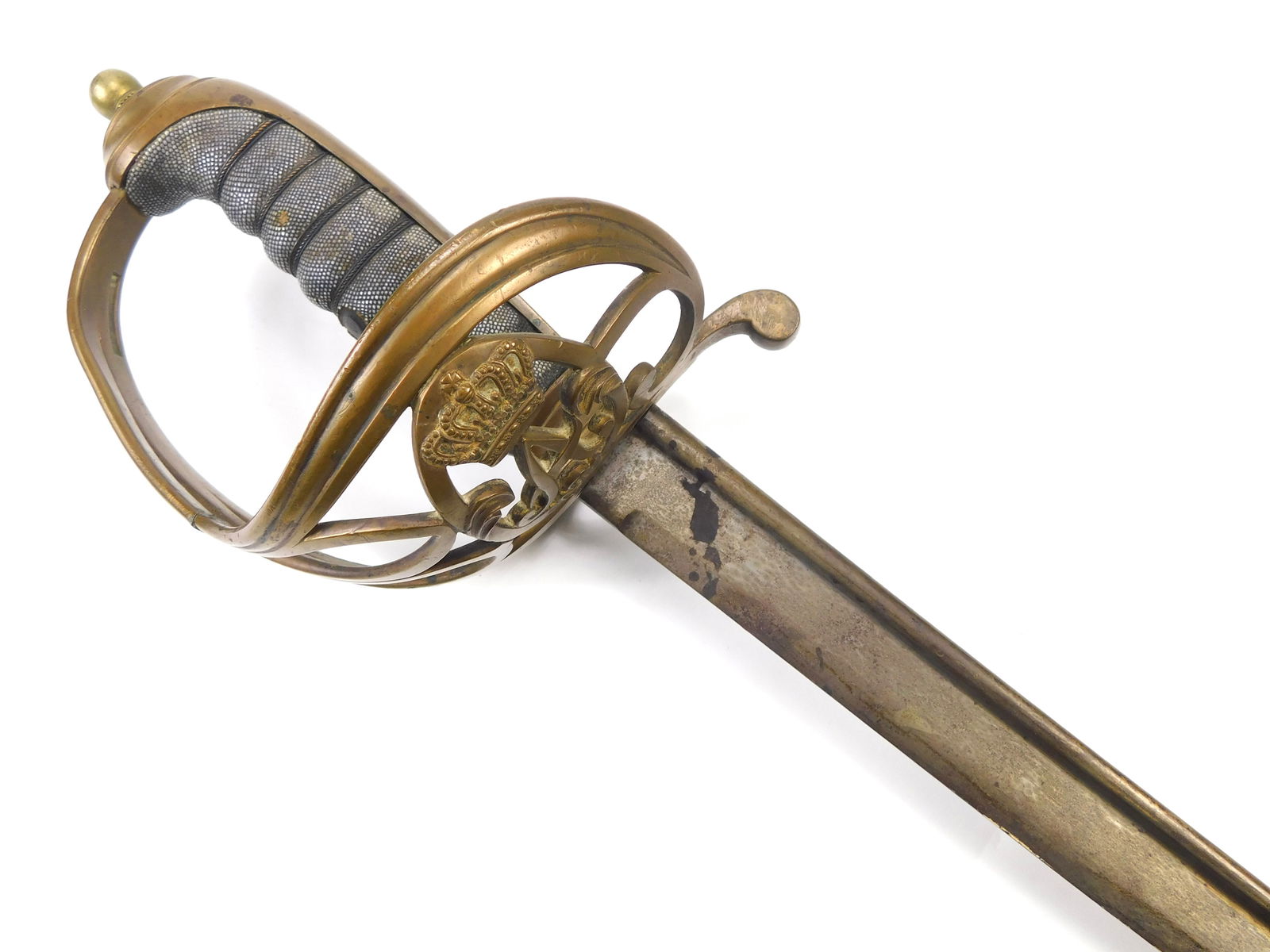 Rare British English Antique Prince Albert of Saxe-Coburg and Gotha M1822 Officer's Sword: Original Rare British Prince Albert of Saxe-Coburg and Gotha Model 1822 Officer's Sword. No scabbard. The hilt is a little loose. 38" total length. The blade is 32". No international shipping for this