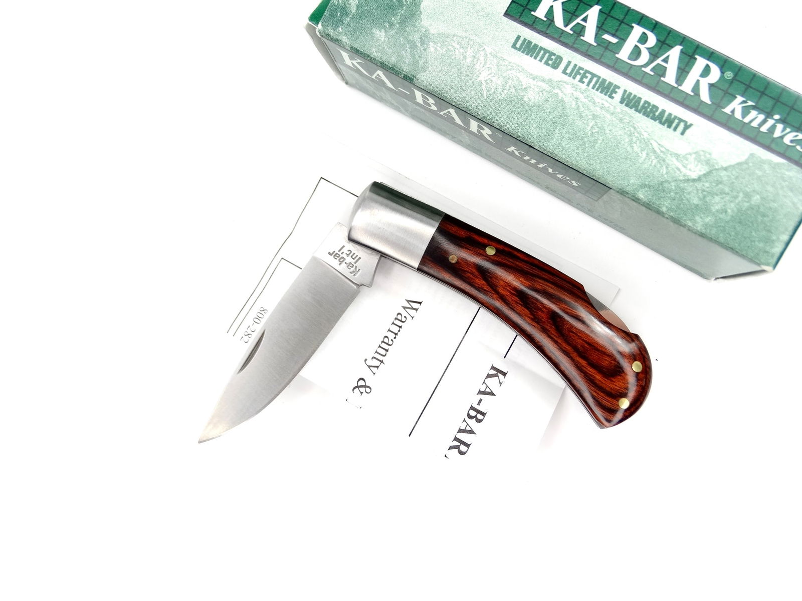 Vintage Ka-Bar International Folding Pocket Knife with Box: Vintage Ka-Bar International Folding Pocket Knife. New old stock.