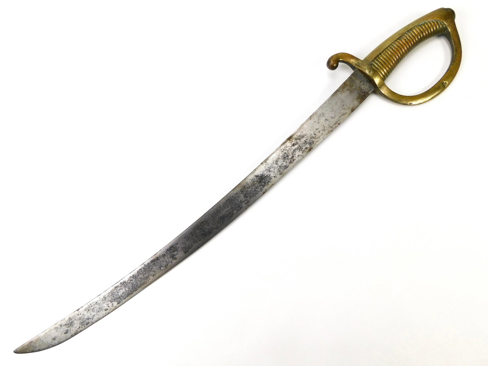 Antique French France Italy Italian 19 Century Short Brigette Sword: French or Italian 19 Century Short Brigette Sword. No scabbard. Solid, no loose parts. 28 3/4" total length. The blade is 23 1/4".