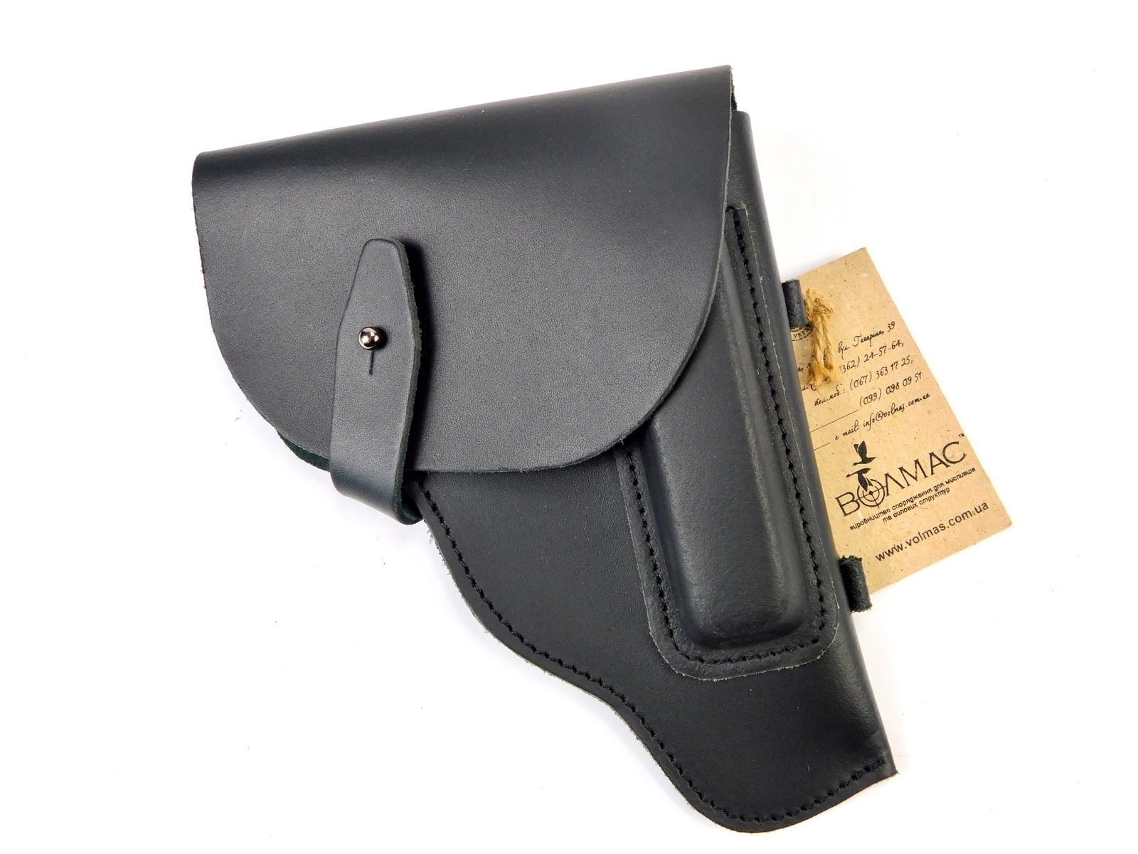 Walther Makarov Black Leather Pistol Revolver Gun Holster New: Brand new black leather holster, will feet: PM Makarov ,Walther PPK , Para PP,(or similar models) New with tags. Made in Europe.