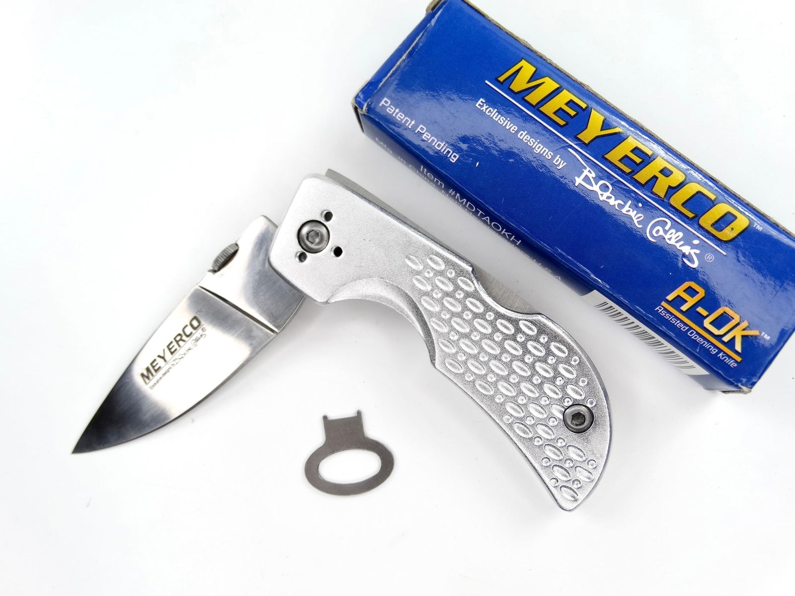 Meyerco Pro Series A-Ok Blackie Collins Design Tactical Lockback Folding Pocket Knife: Meyerco Pro Series A-Ok Blackie Collins Design Tactical Lockback Folding Pocket Knife. New old stock.