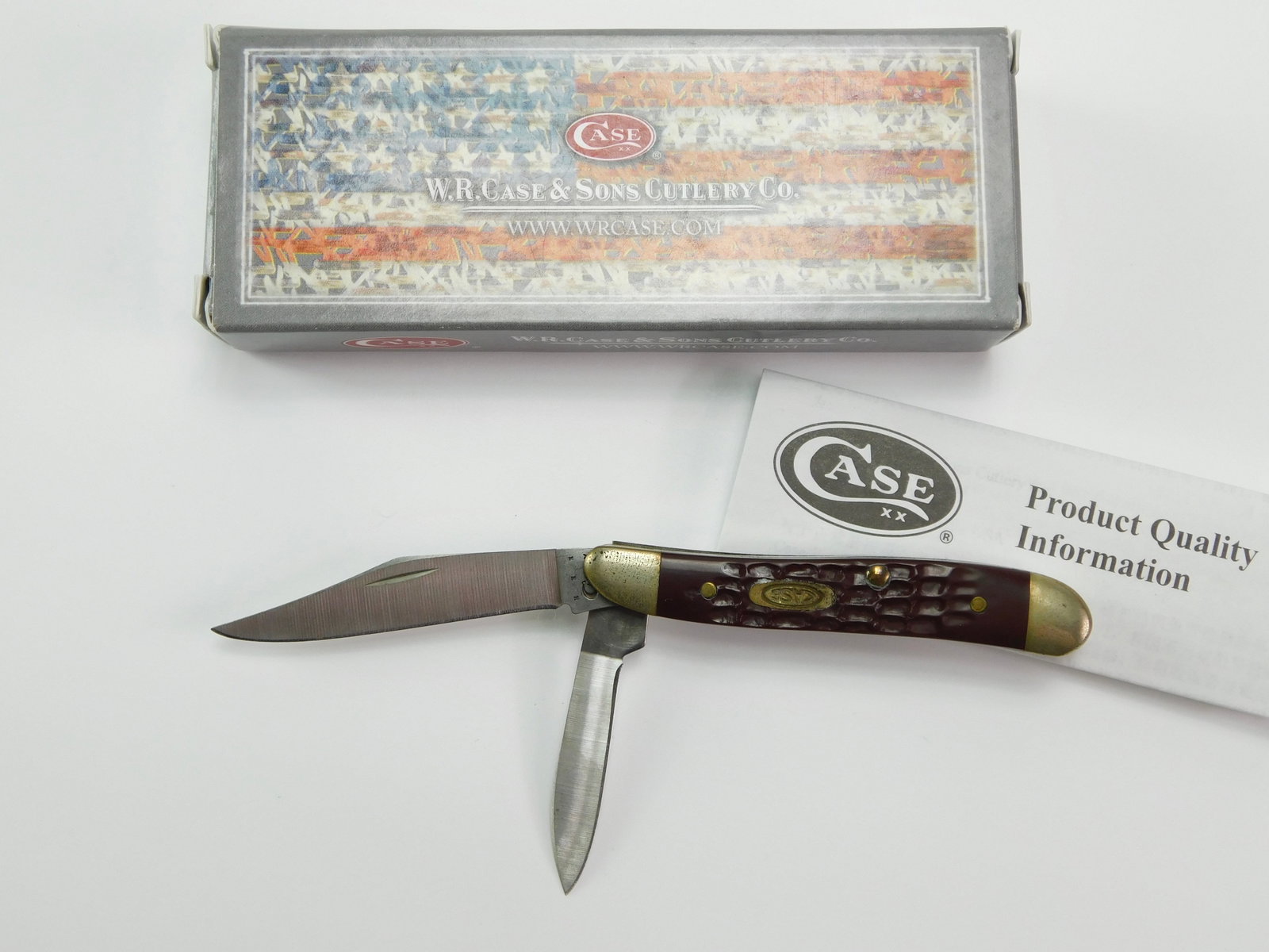 2014 Case XX Tested 6220 SS Peanut Brown Folding Knife: US 2014 Case XX Tested 6220 SS Peanut Brown Folding Pocket Knife with Box. New old stock. Measurements are pictured.