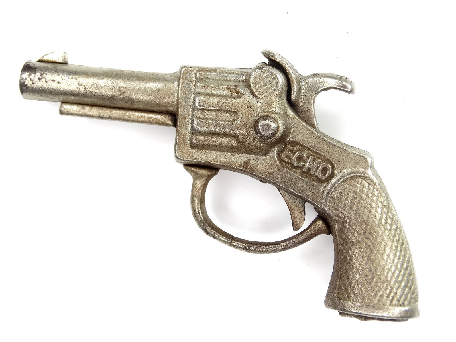 Vintage US Echo Toy Cap Gun Pistol Single Action Revolver Western Cowboy: Vintage US Echo Toy Cap Gun. It's not my area of expertise but I think everything works correctly. No international shipping.