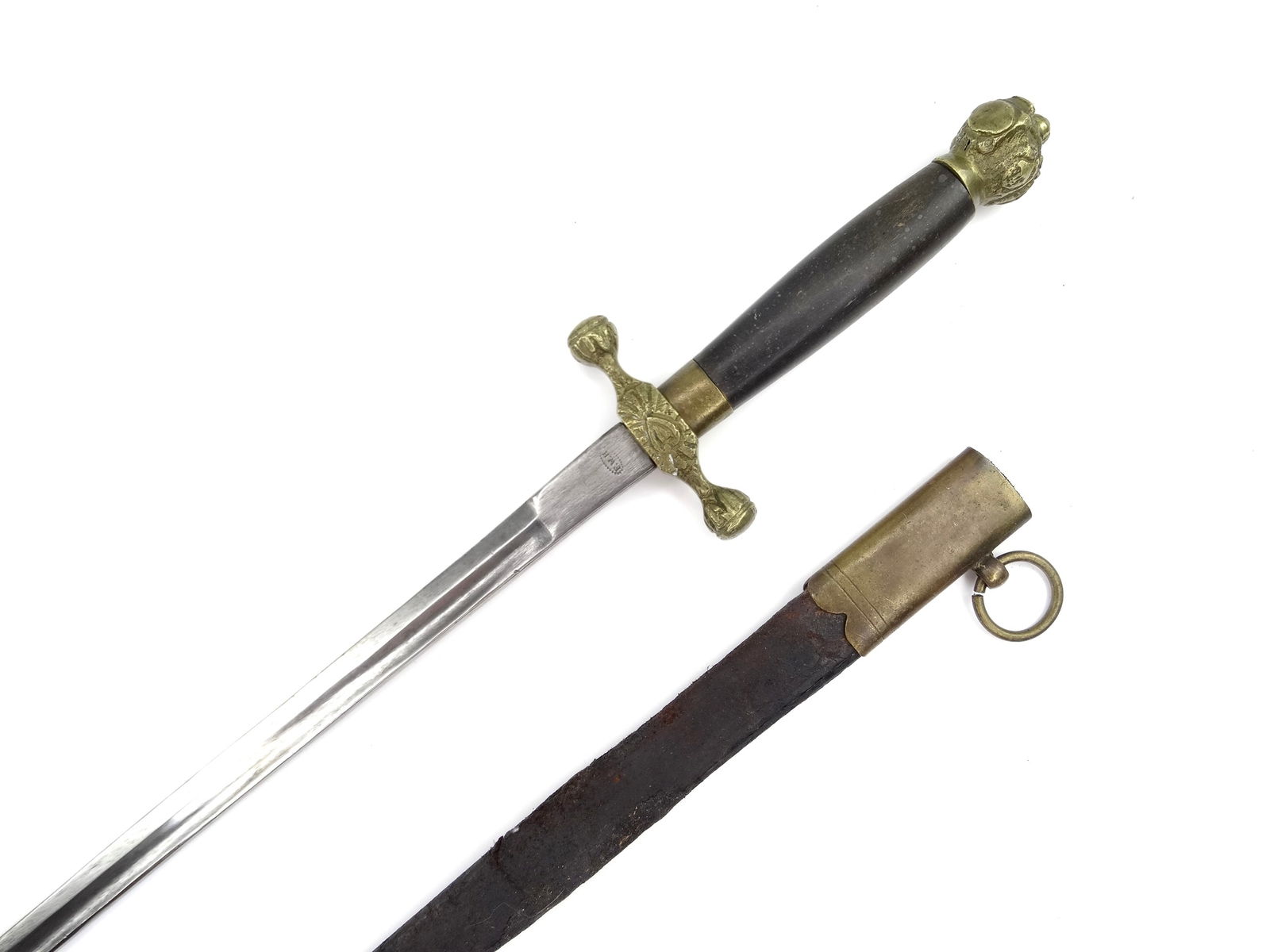 German Germany Solingen WW1 Antique Cadet's Dagger Fighting Knife Scabbard: German Solingen WW1 Cadet's Dagger with Scabbard 16 7/8" total length The blade is 12"