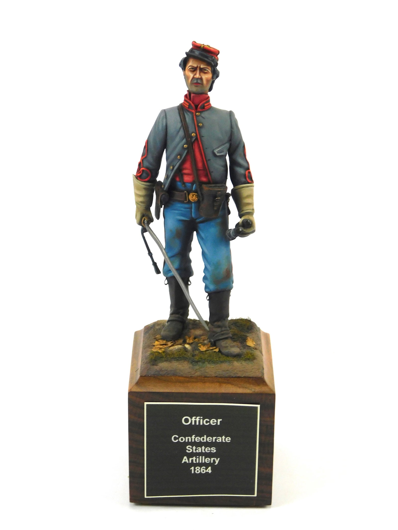 Vintage Figurine Statue Toy Soldier Military Collectable Toy US Confederate States Artillery Officer: Vintage Figurine, US Confederate States Artillery Officer