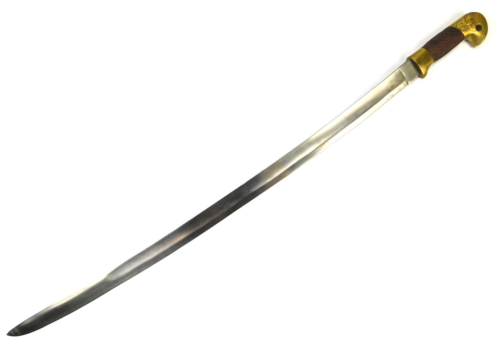 German WW2 Russian Volunteer Shashka Sword: German WW2 Russian Volunteer Shashka Sword. No scabbard. 37 1/4" long with 32" blade.