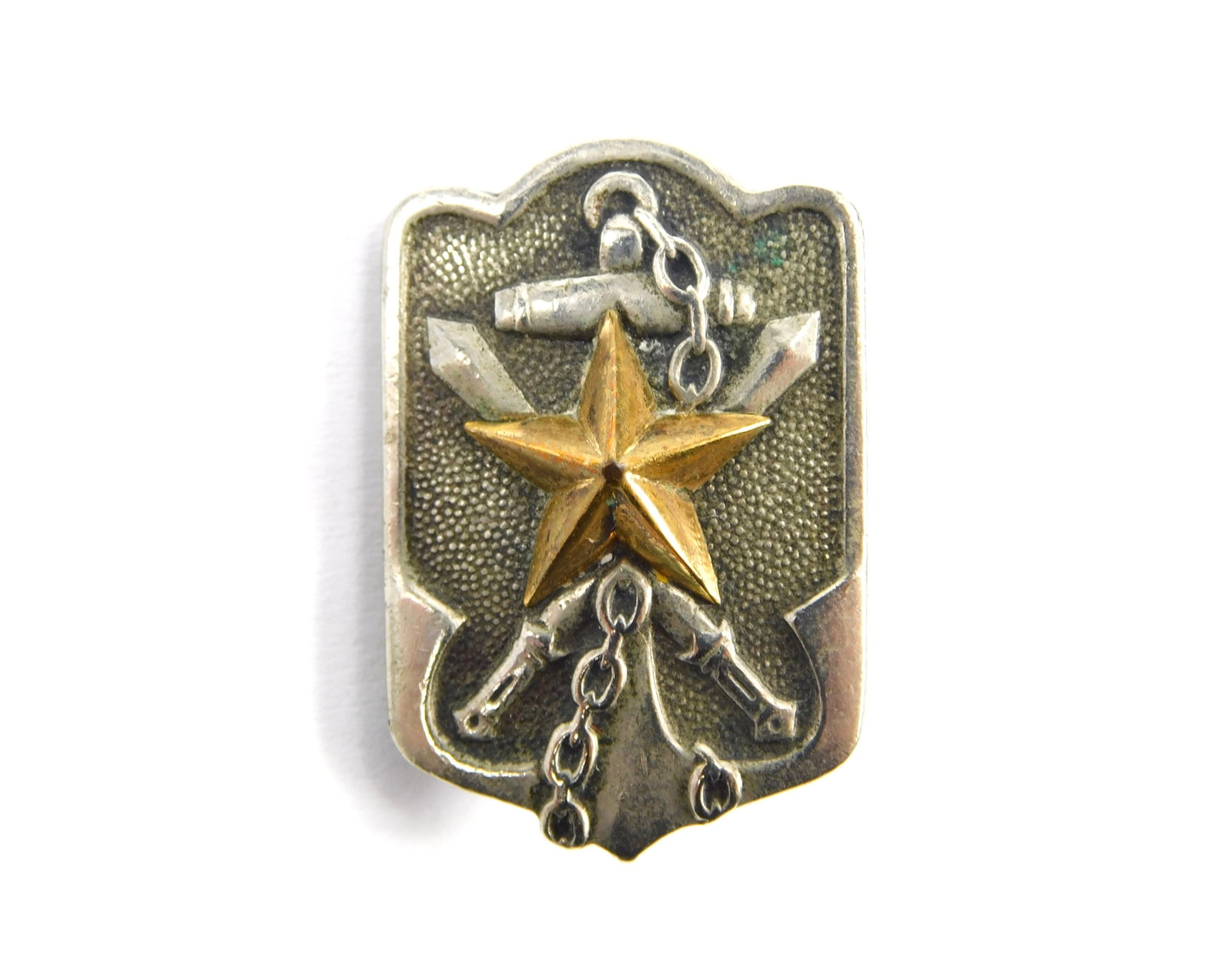 Imperial Japan Japanese Empire Silver Navy Badge Pin: Imperial Japanese Navy Pin