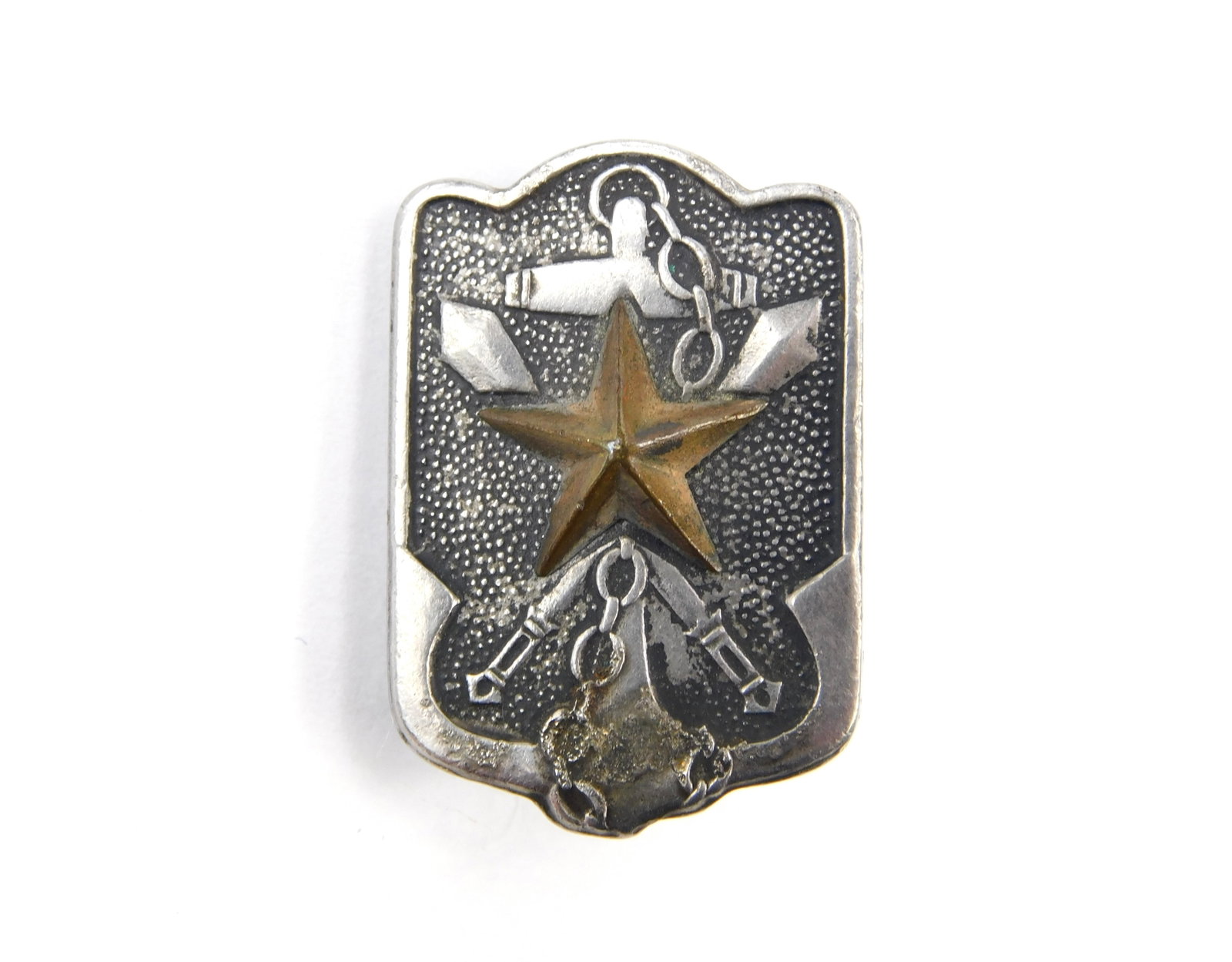 Imperial Japan Japanese Empire Navy Silver Marked Badge Pin: Imperial Japanese Navy Pin