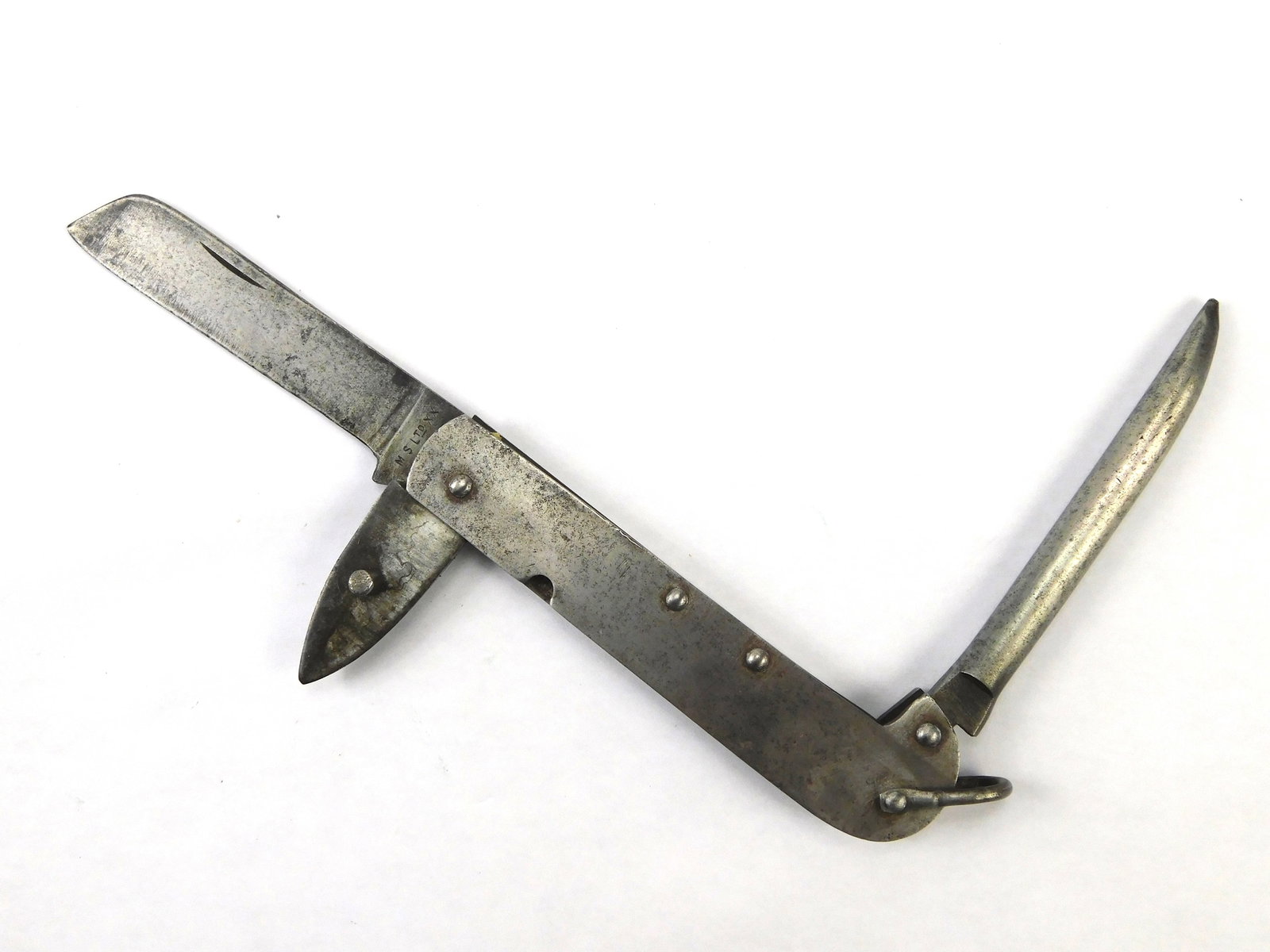 US Canada 1948-52 Case XX Test MS Ltd Navy Military Spike Folding Pocket Knife: US Canada Vintage 1948-52 Case XX Test MS Ltd Navy Military Spike Folding Pocket Knife