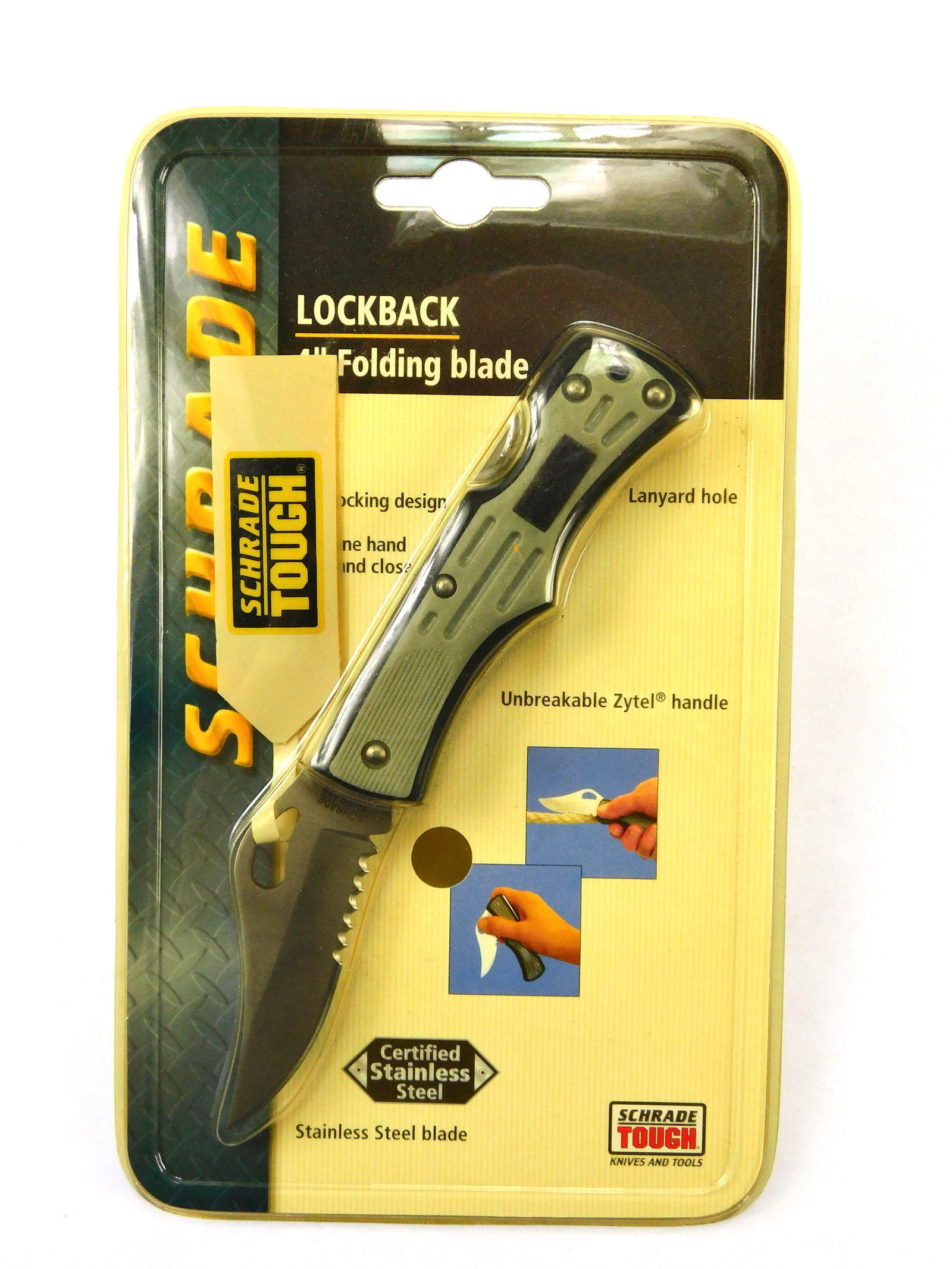 Vintage Schrade Tough Lockback 4" Folding Pocket Knife: Vintage Schrade Tough Lockback 4" Folding Pocket Knife. New old stock, sealed.