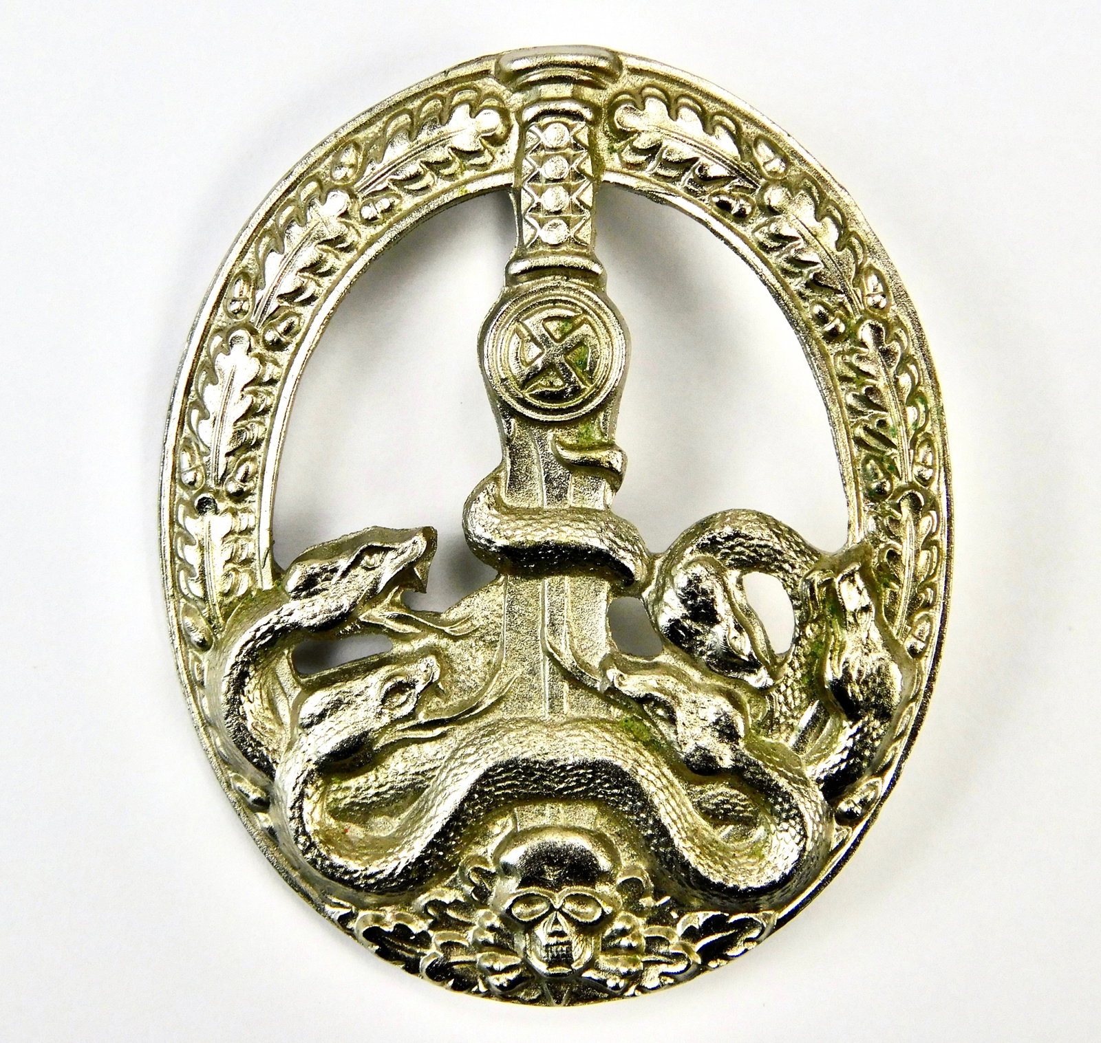 German Germany WW2 Anti Partisan Badge Pin: German WW2 Badge. Not authenticated.