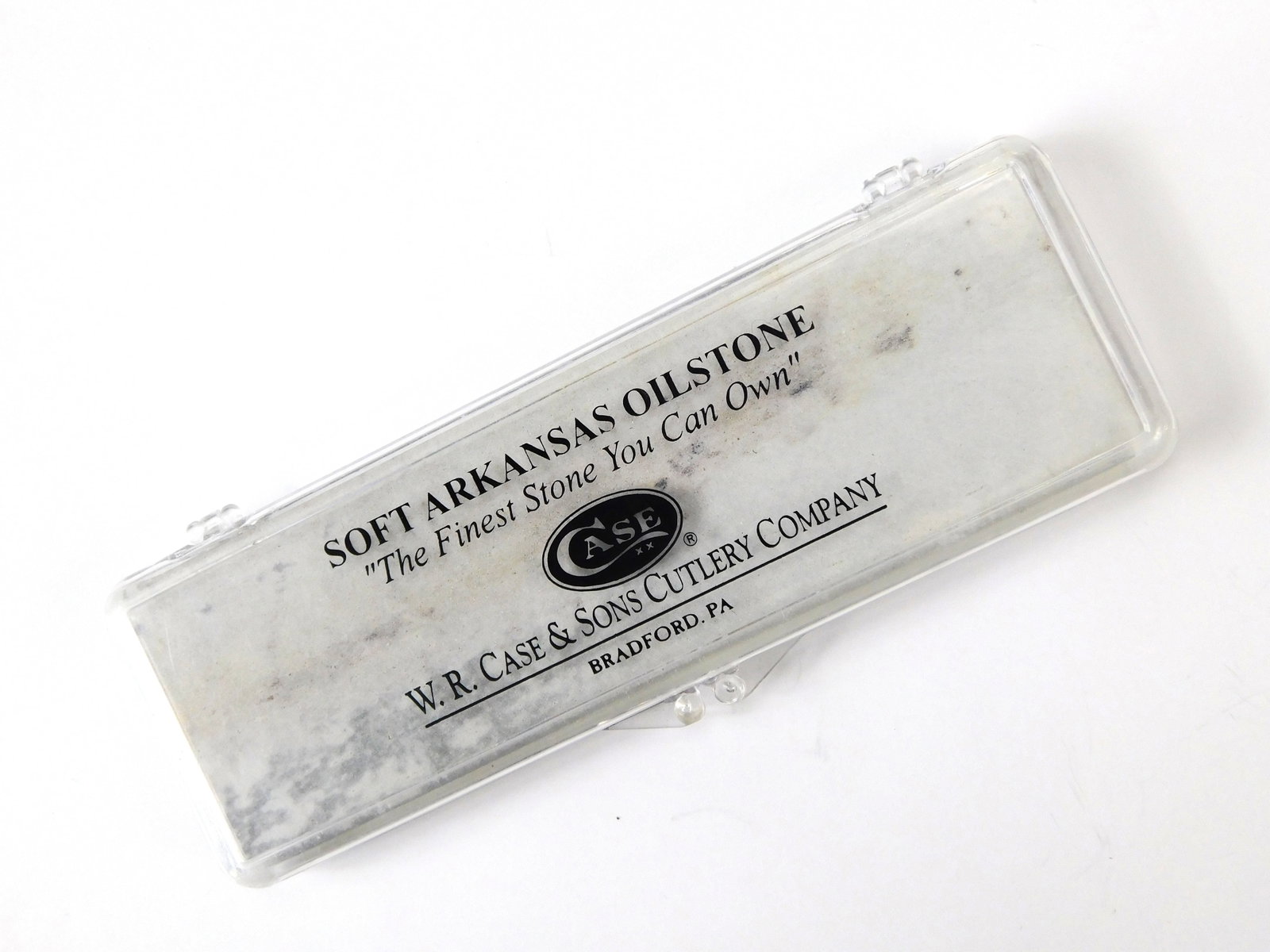 US Case XX Soft Arkansas Oilstone Knife Sharpening Stone: US Case XX Soft Arkansas Oilstone. New old stock.