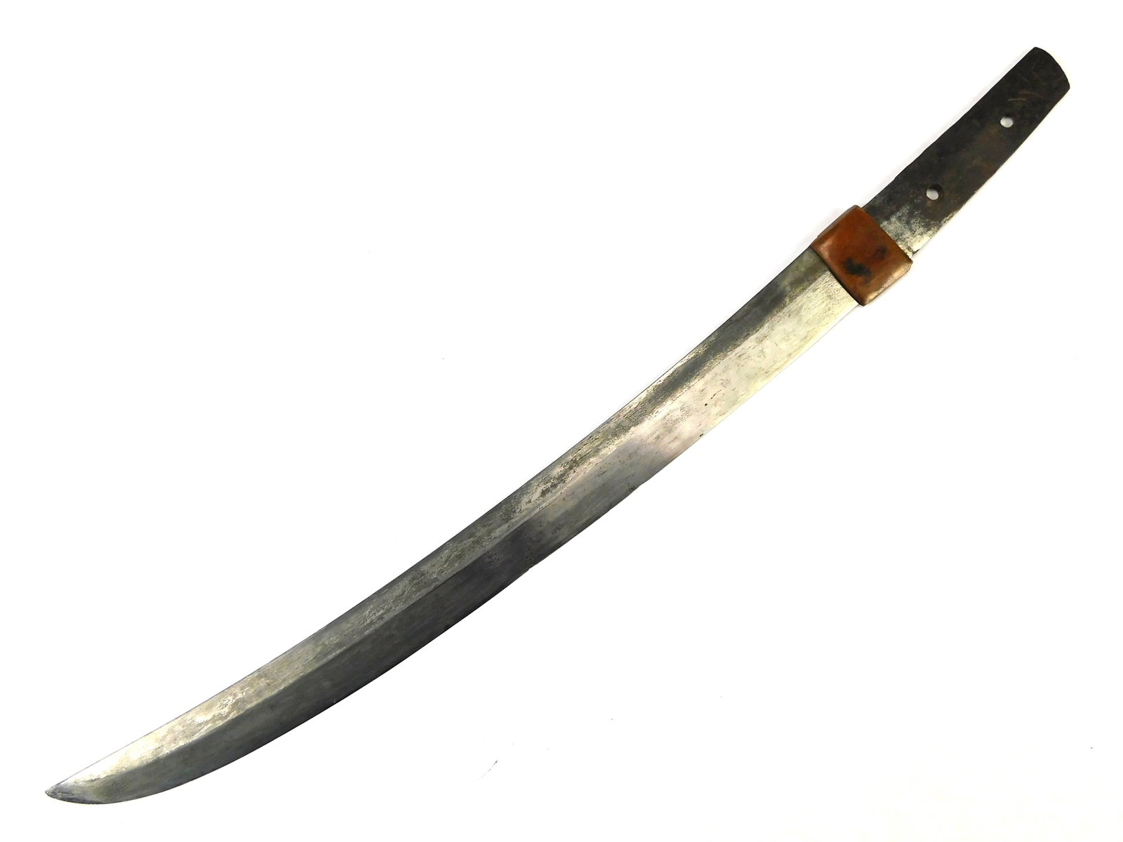 17 18 Century Japanese Rare Type False Edge Signed Blade Wakizashi Tanto Blade: Antique 17-18 Century Japanese Rare Type False Edge Signed Blade Wakizashi Sword Blade. Measurements are pictured. LiveAuctioneers is currently displaying only their own expensive shipping options. Ho