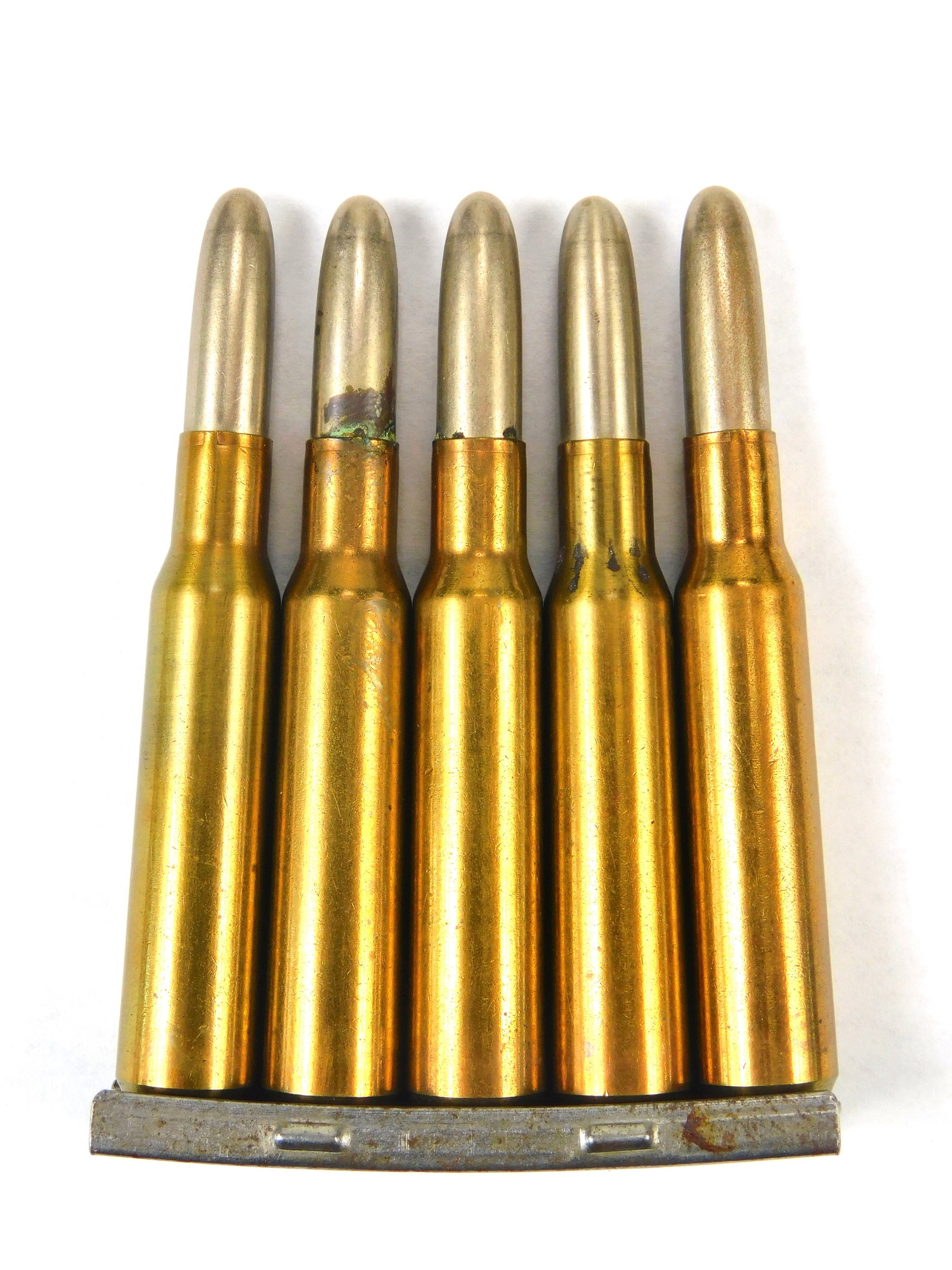 German Germany WW1 7x57 DWM 1913 5 Rounds Ammo on Clip: German WW1 7x57 DWM 1913 5 Rounds Ammo on Clip. Any surplus ammunition is sold as collectible ammunition. It is your responsibility to use due diligence to inspect each round for issues if you intend 