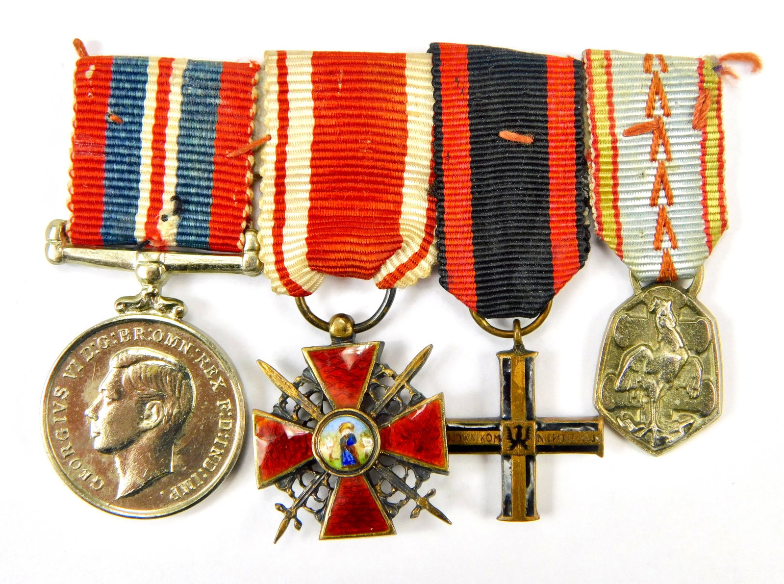 1852-1870 France Knight’s Cross Order of Legion of Honour French Second Empire Miniature: Antique 1852-1870 France Knight’s Cross Order of the Legion of Honour, French Second Empire, Napoleon III Miniature Ribbon Bar of 4 Medals. LiveAuctioneers is currently displaying only it's own 