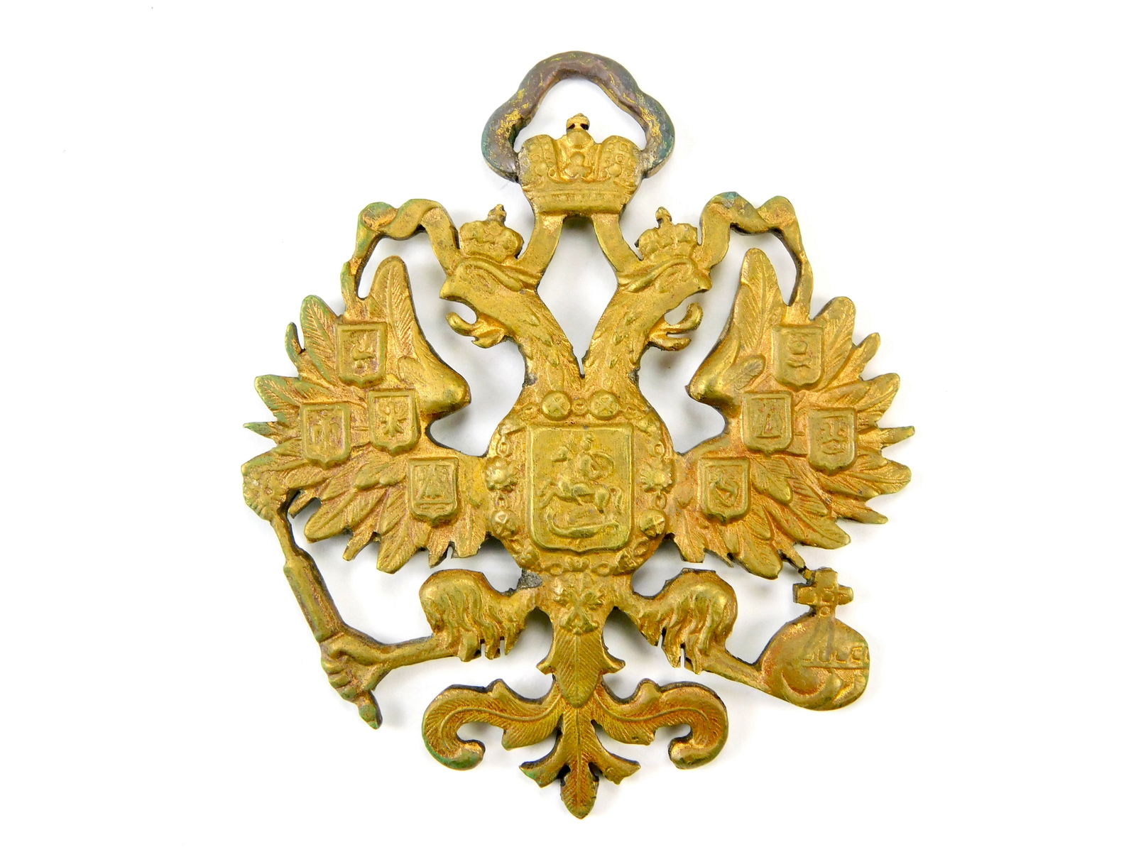 Imperial Russian Russia Antique Large Eagle Hat Badge Medal: Imperial Russian Large Eagle Badge. LiveAuctioneers is currently displaying only it's own expensive shipping options. However, we offer reasonably priced in-house shipping on most items. Please contac