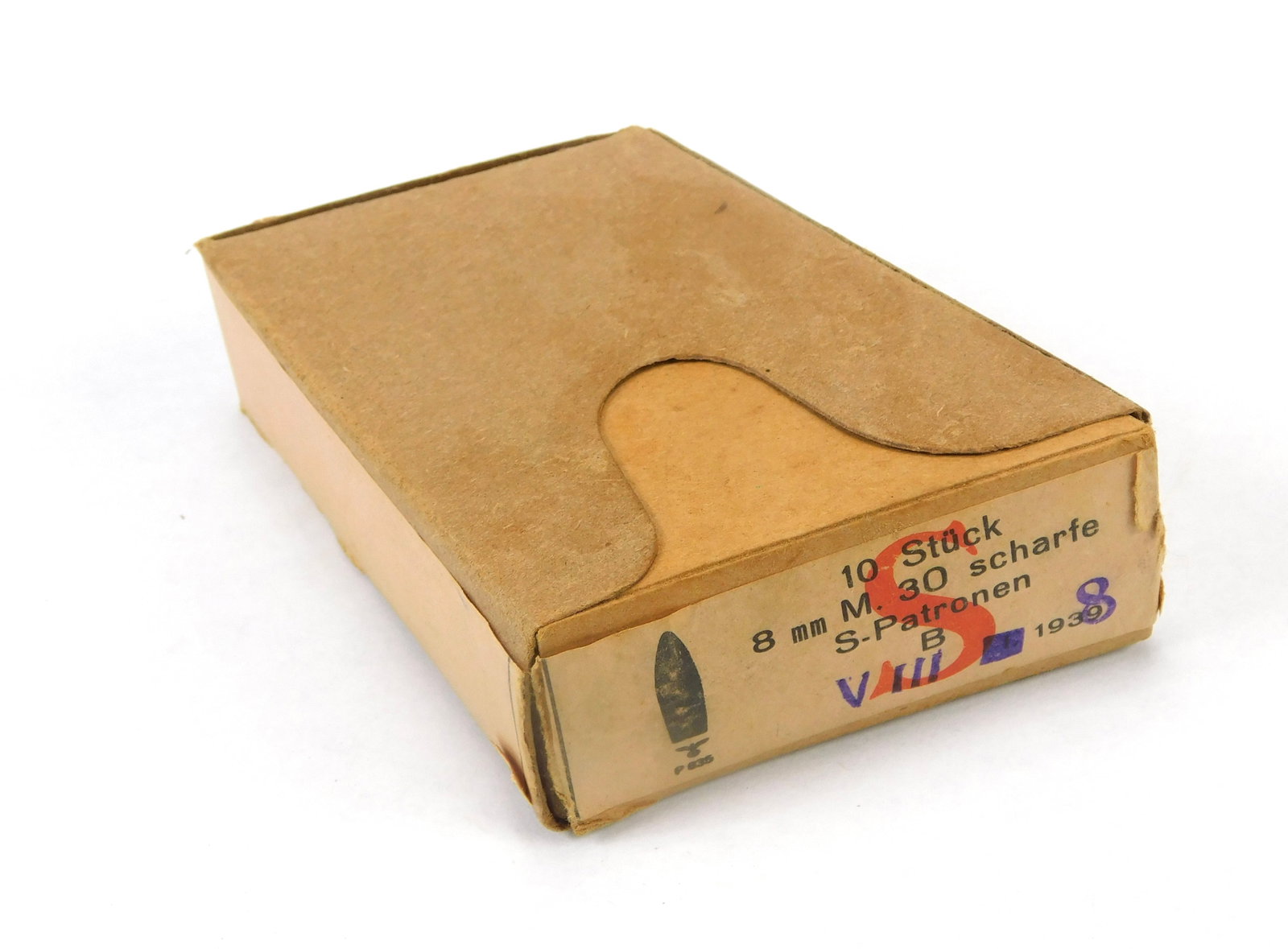 German Austrian WW2 Steyr Mannlicher 8 X 56 10 Round Ammo Box w Clips: German Austrian WW2 Steyr Mannlicher 8 X 56 10 Round Ammo Box with Clips. Any surplus ammunition is sold as collectible ammunition. It is your responsibility to use due diligence to inspect each round