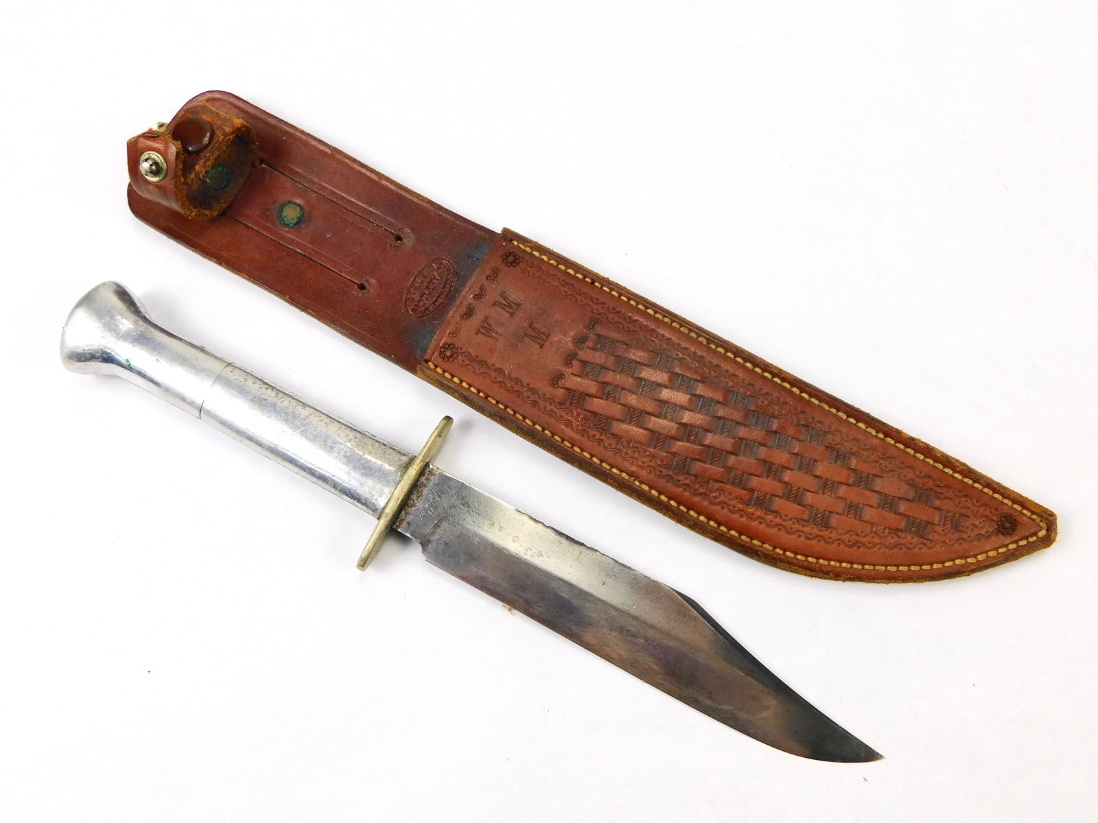 US WW2 STELZIG Fighting Knife w/ Sheath Czechoslovakian Blade: US WW2 STELZIG Fighting Knife with Leather Sheath. Made with Czechoslovakian blade. 10 5/8" total length. Blade is 6".LiveAuctioneers is currently displaying only it's own expensive shipping options.