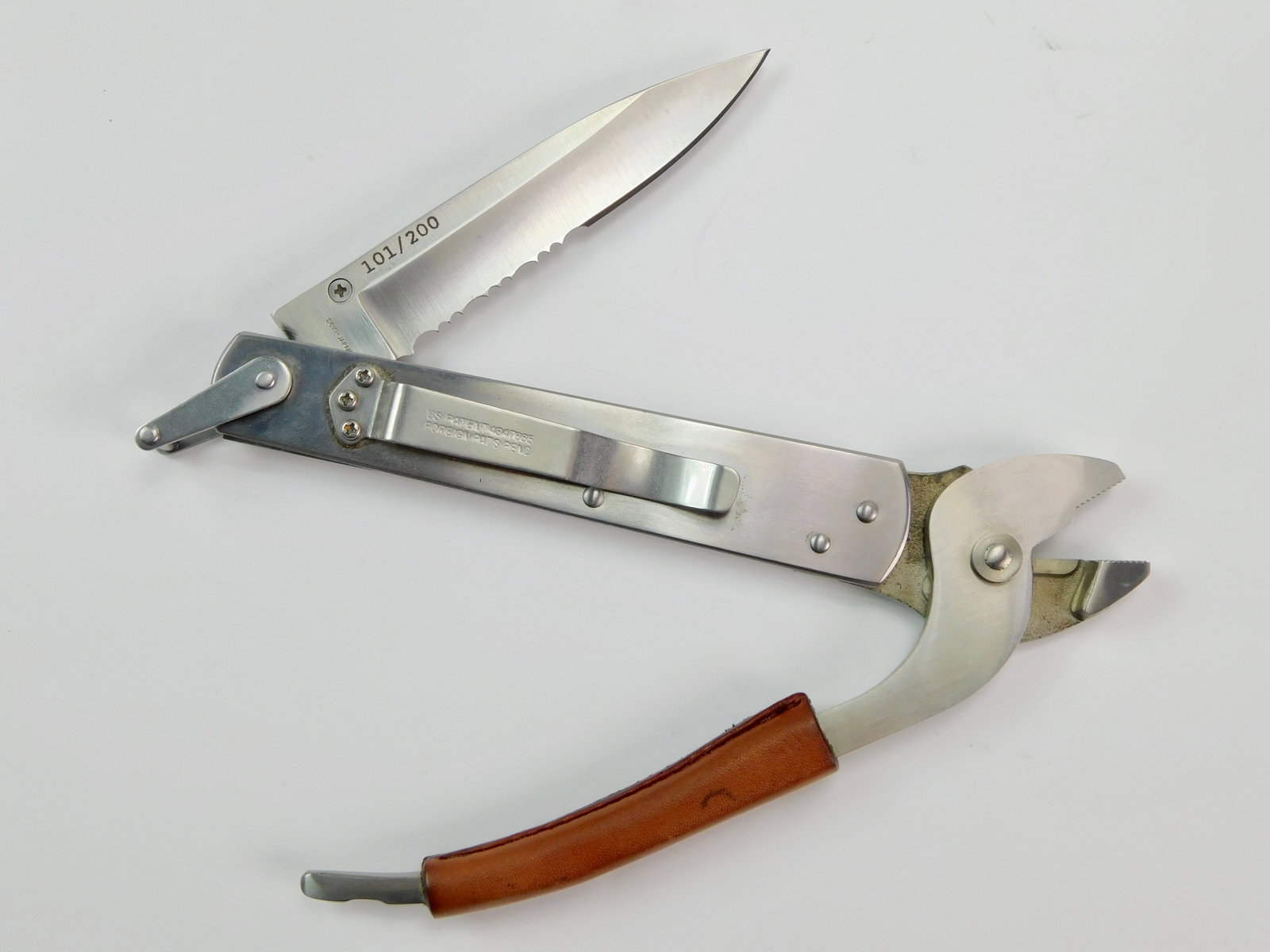 Japan 2004 AL MAR QUICKSILVER IV Limited Knife Tool: Japanese 2004 AL MAR QUICKSILVER Quick Clip IV Model Limited Edition Folding Knife / Tool. #101 of 200. Measurements are pictured. LiveAuctioneers is currently displaying only it's own expensive shipp