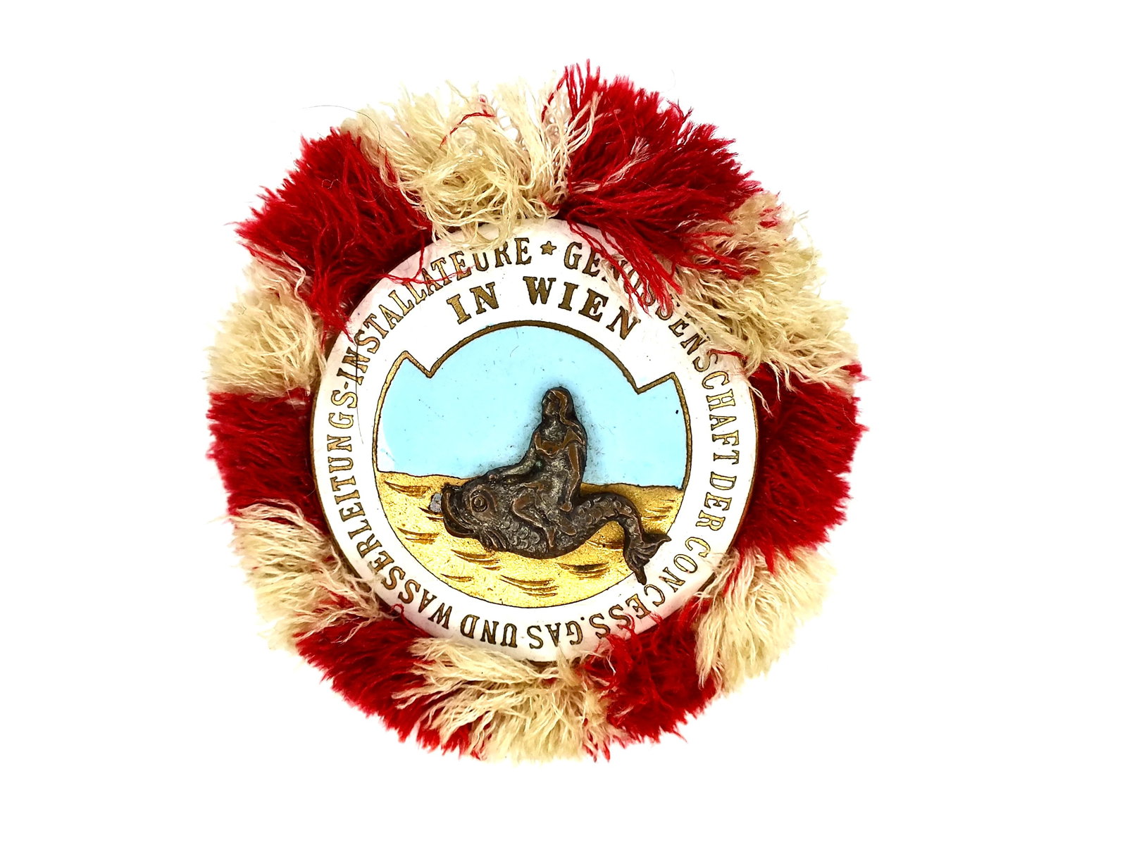 Antique Vintage Austria Austrian Vienna Wien Enameled Pin Badge Medal: Antique Vintage Austrian Vienna Wien Enameled Badge. LiveAuctioneers is currently displaying only it's own expensive shipping options. However, we offer reasonably priced in-house shipping on most ite