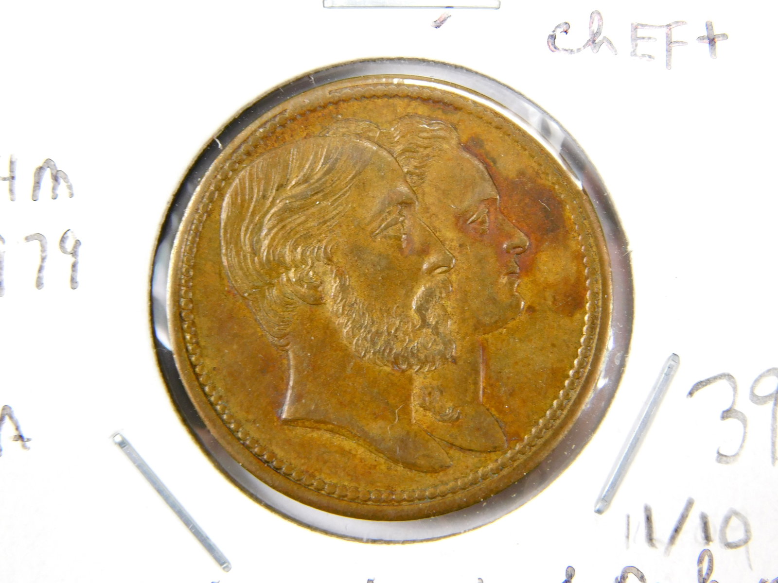 Antique 1874 Wedding Duke of Edinburgh Duchess of Russia Table Medal: Antique 1874 Wedding of Duke of Edinburgh and Duchess of Russia Table Medal. LiveAuctioneers is currently displaying only its own expensive shipping options. However, we offer reasonably priced in-hou