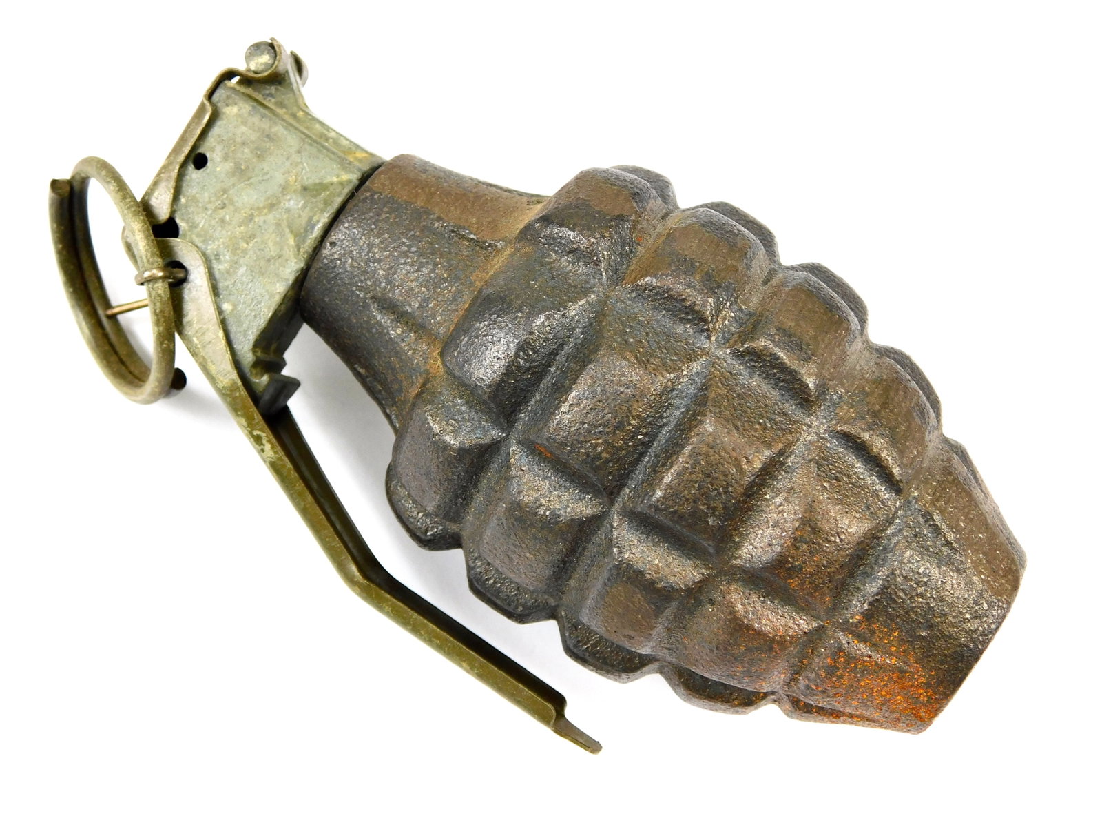 Vintage US Richmond Foundry & Mfg. Co. Inert Training Practice Grenade: In-House Shipping. Vintage US Richmond Foundry & Mfg. Co. Inert Training Grenade. Made for throwing practice. Any surplus ammunition is sold as collectible ammunition. It is your responsibility to use