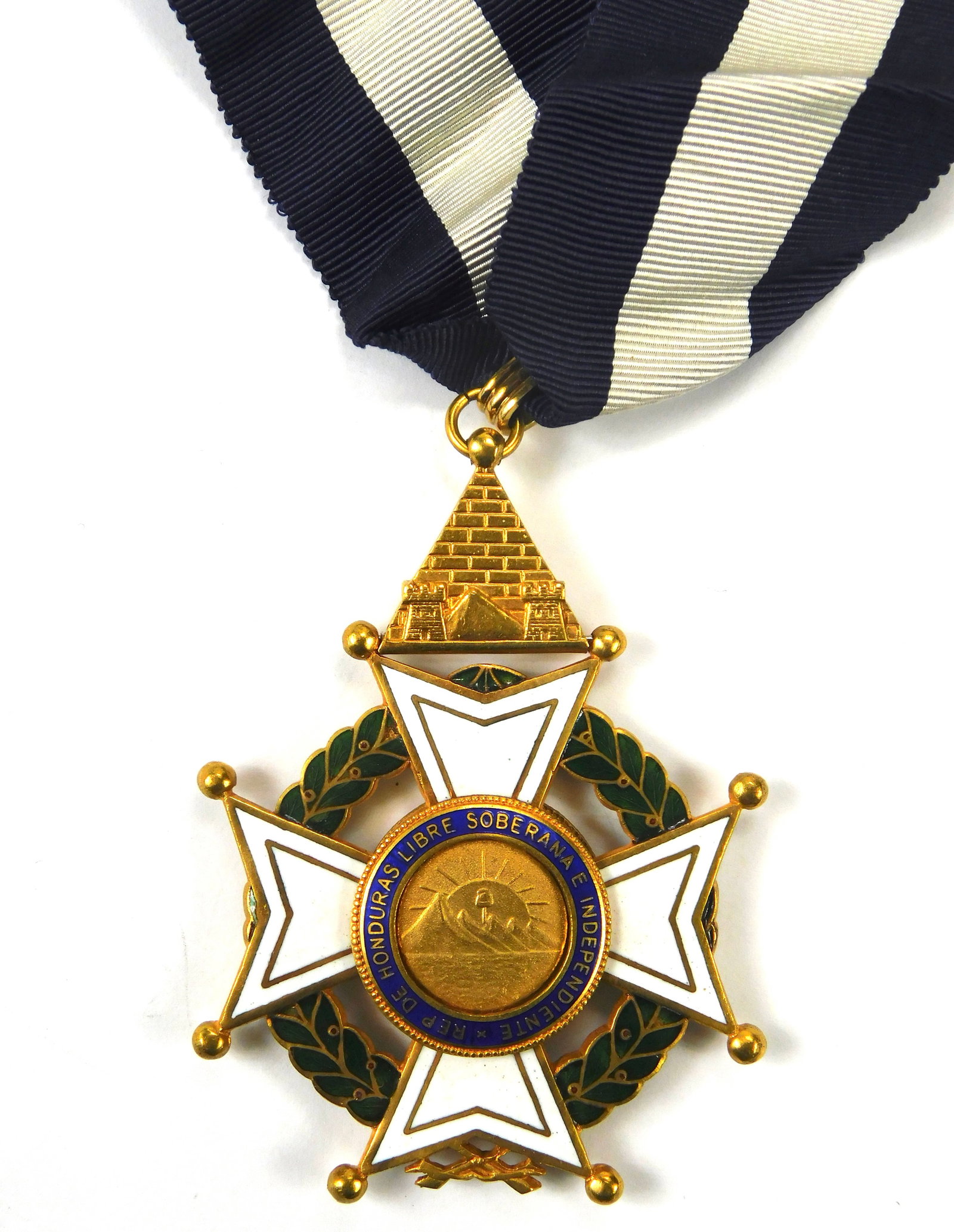Honduras Order of Francisco Morazán, Commander Class, Enamel, c.1950: In-House Shipping. Honduras Order of Francisco Morazán, Commander Class, Enamel, c.1950