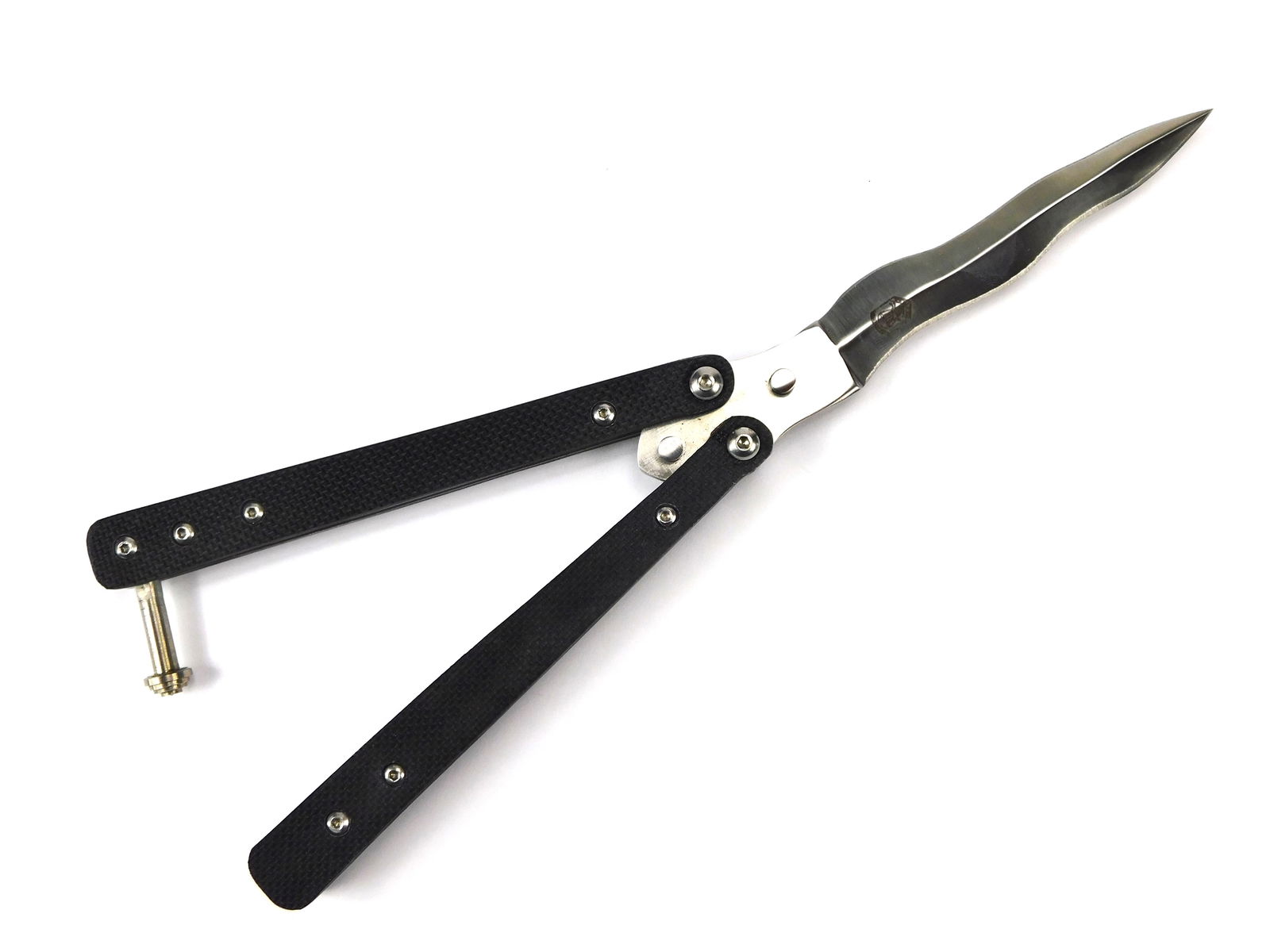 Custom Rob Dalton Prototype Balisong Butterfly Folding Knife – Double-Edged (1 of 15)