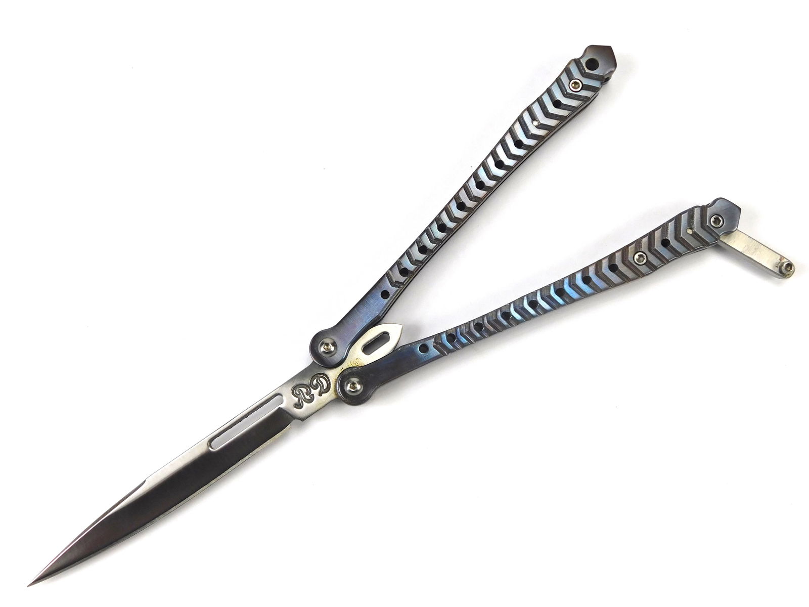 Custom Handmade Rob Dalton Balisong – Double-Edged Butterfly Knife (1 of 16)