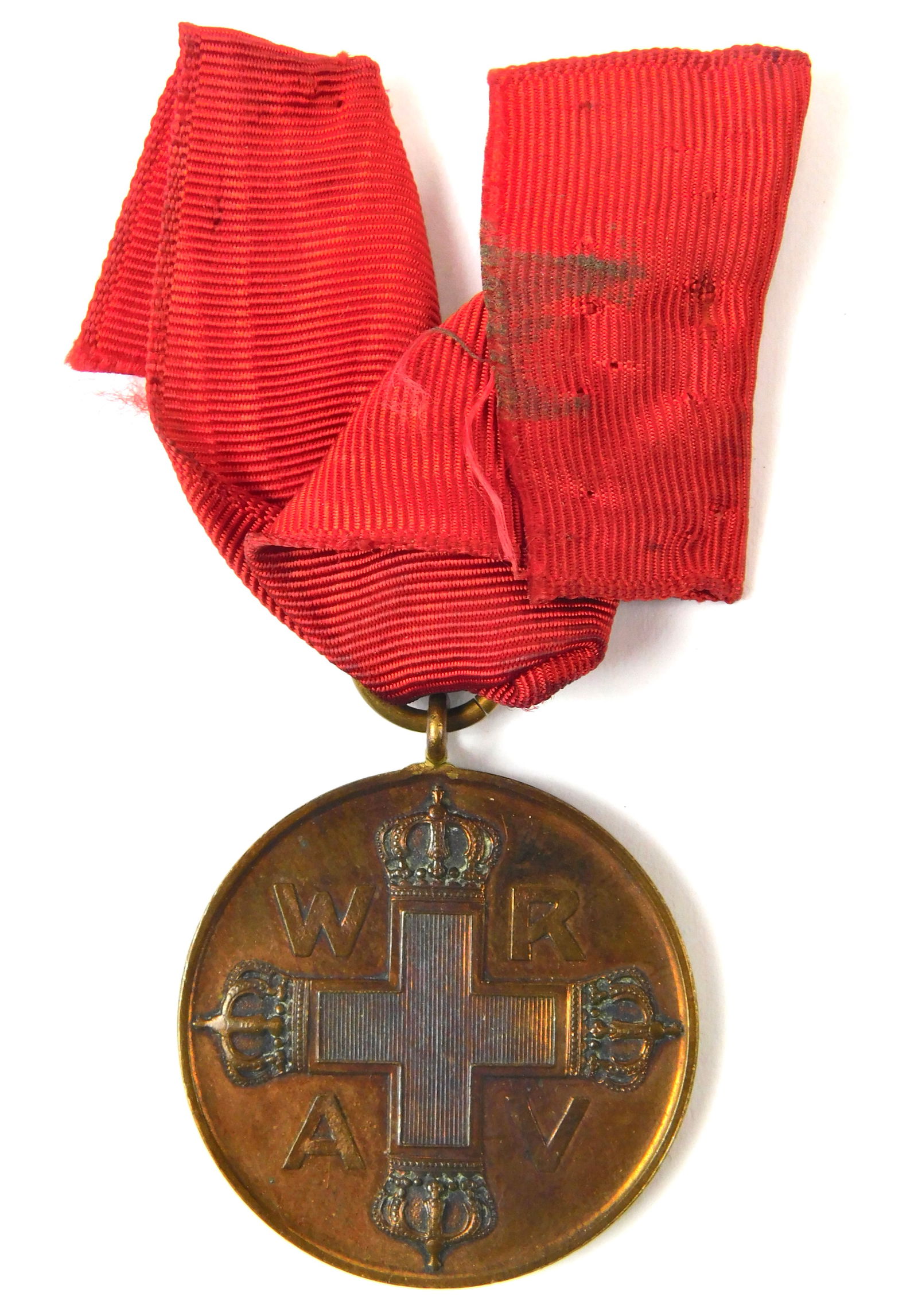 German Germany Prussian WW1 Red Cross Medal Badge: In-House Shipping. German Prussian WW1 Red Cross Medal.