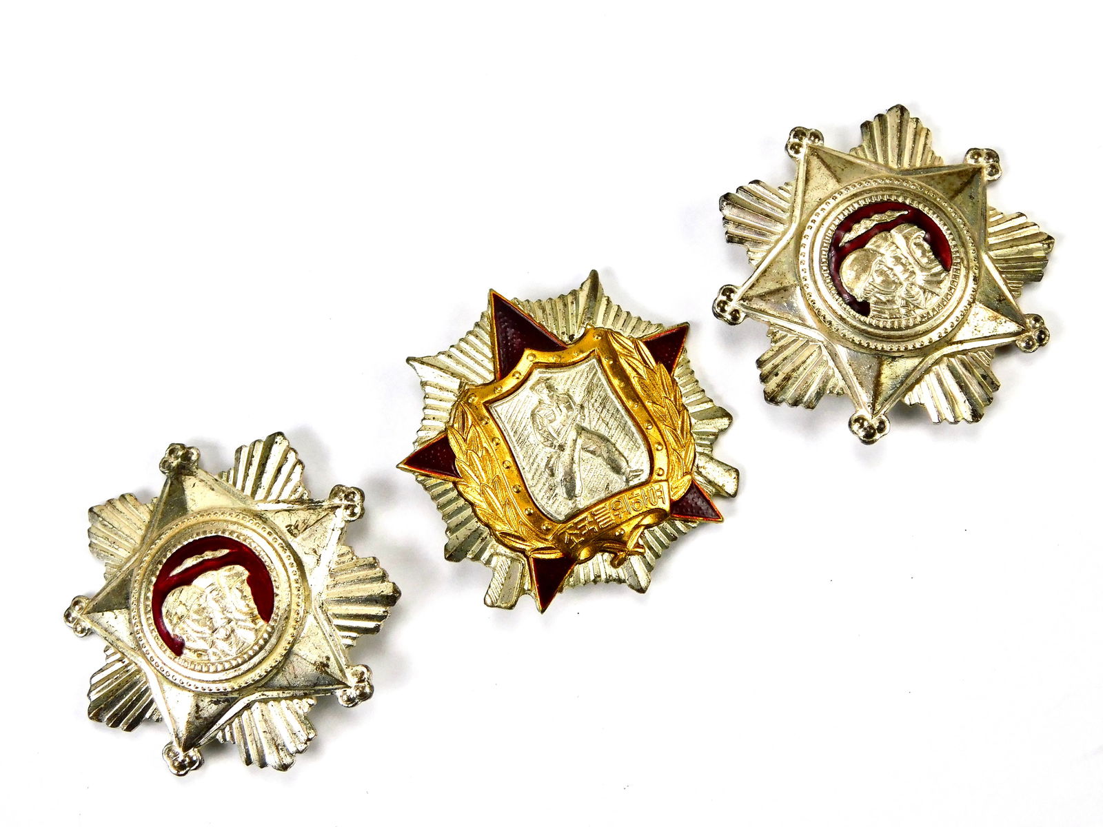 Lot of 3 Medals Korean Soldier's Medal of Honour and Military Service (1 of 9)