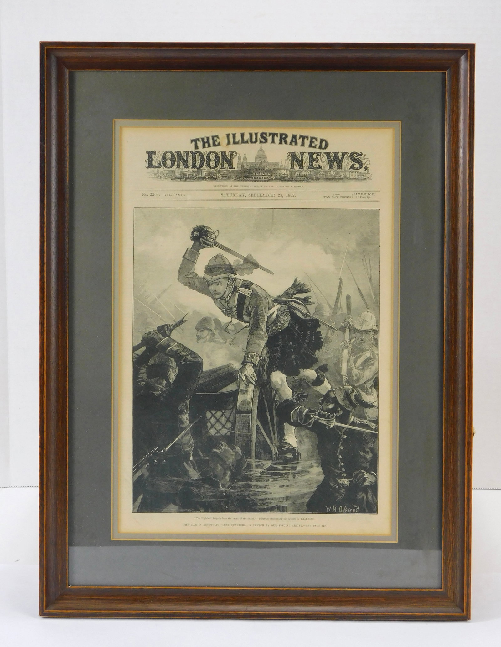 Illustrated London News 2264 Vol LXXXI September 23 1882 Framed Print Highland Brigade Tel-el-Kebir (1 of 10)