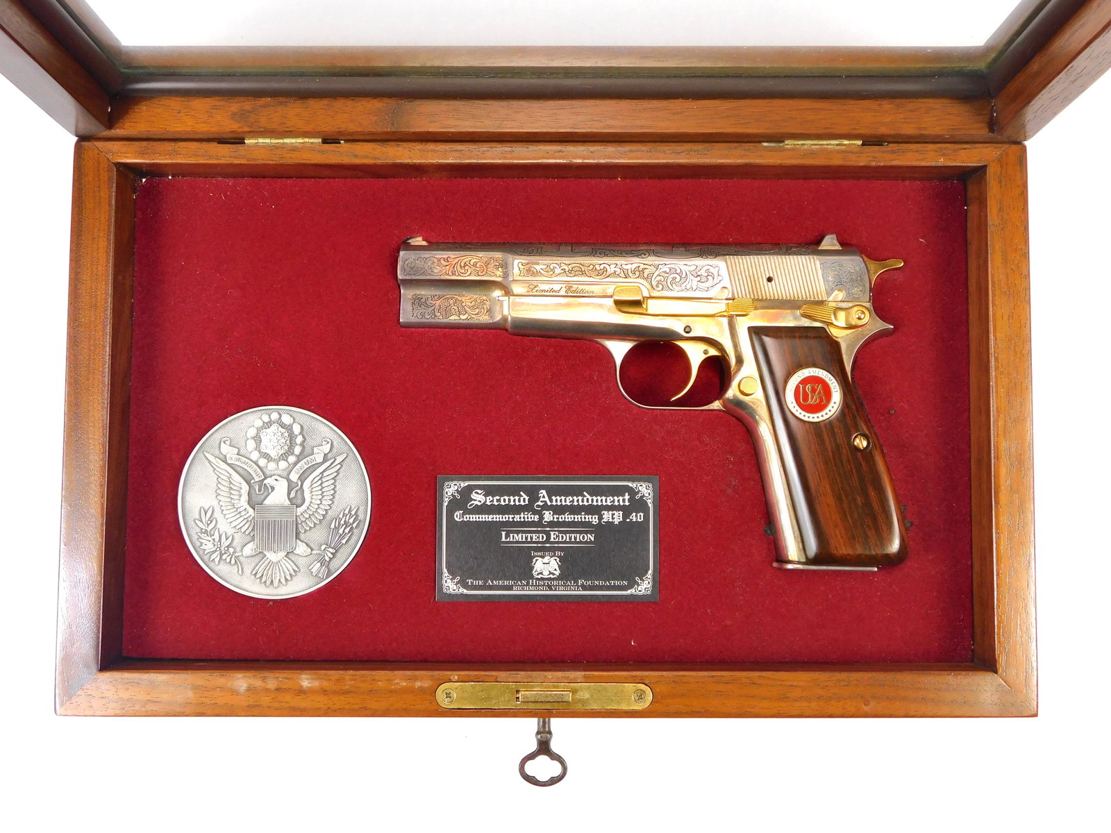 Browning Hi Power 2 Amendment Commemorative Limited Engraved Pistol (1 of 16)
