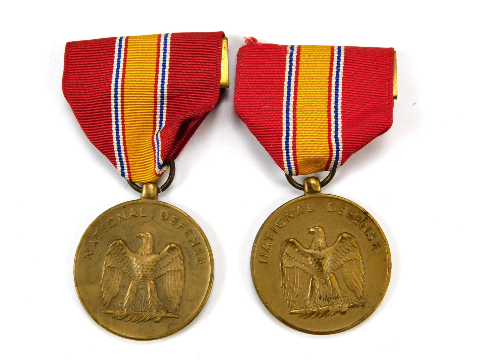 2 Vintage US Military Army National Defense Medal Order Badge: In-House Shipping. Vintage Set of 2 US National Defense Medals