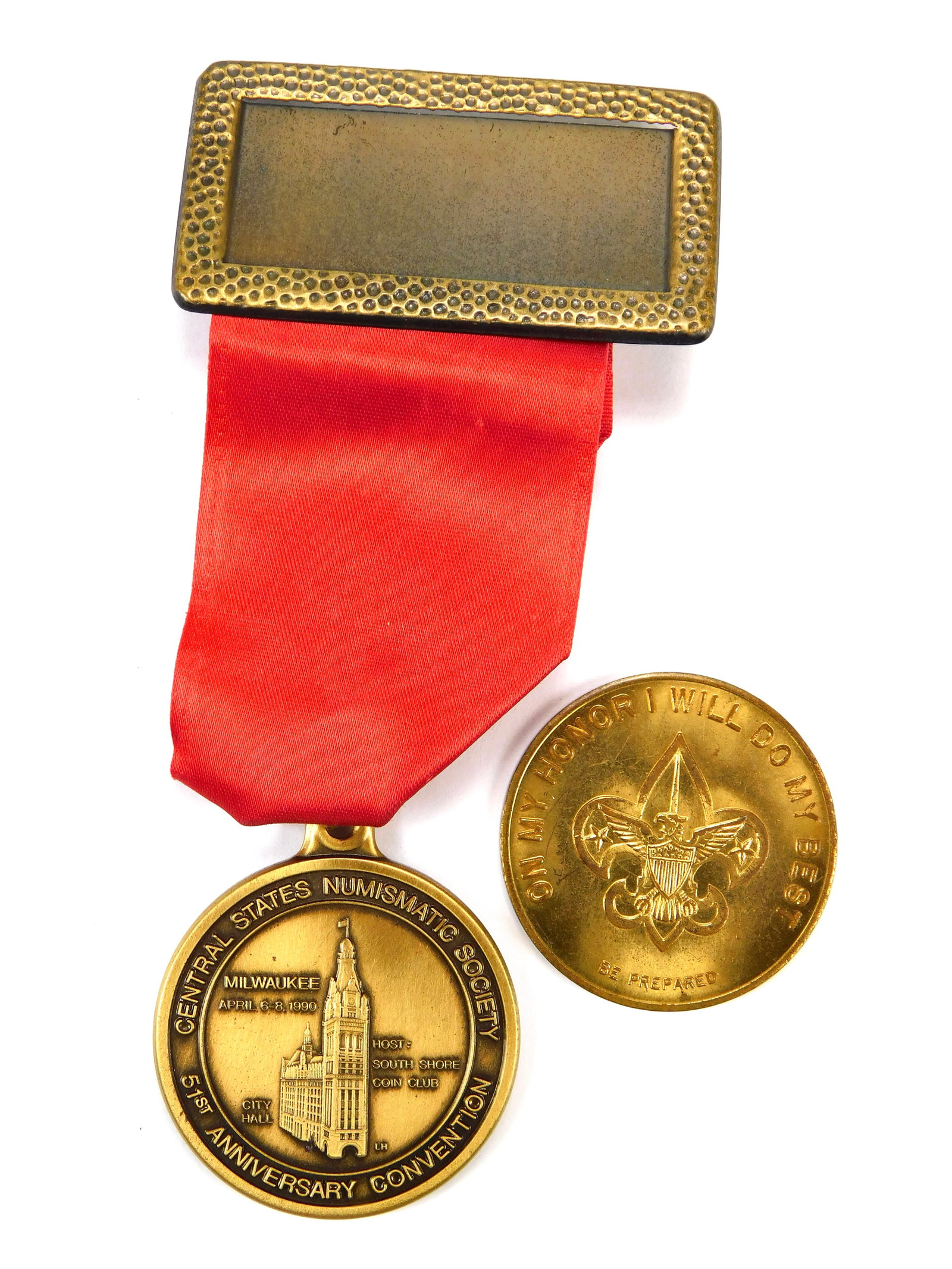 2 Vintage US Medal Token Coin Jeton Milwaukee 1990 & I will do my best: In-House Shipping. Vintage US Lot of 2 Medals. From 1965 to 1968, Shell Canada has issued commemorative medals on Provincial flowers and coats of arms. These medals were given to customers for their p
