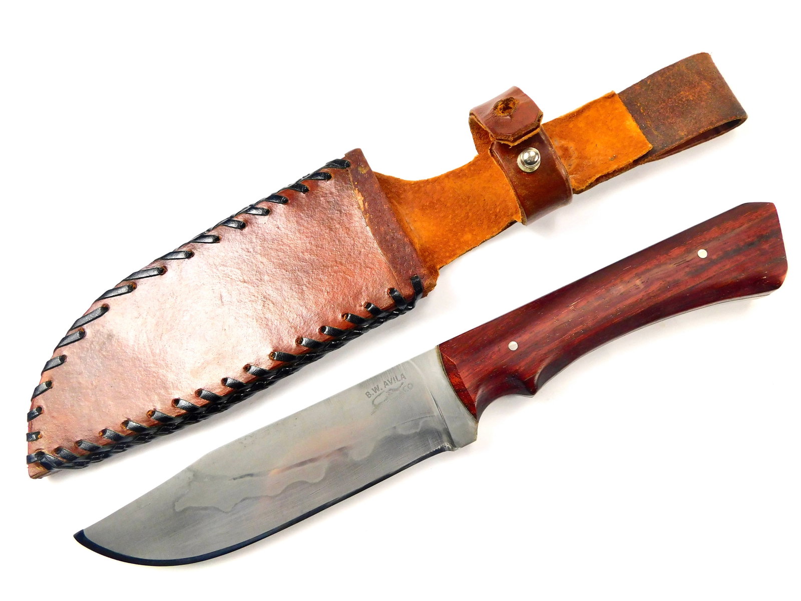 Brian W. AVILA Custom Made Fighting Hunting Knife & Sheath (1 of 17)