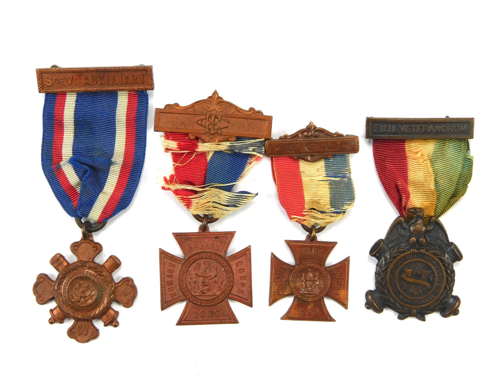 Antique German Austrian WW1 Set of 4 Medal Order Badge Award (1 of 10)