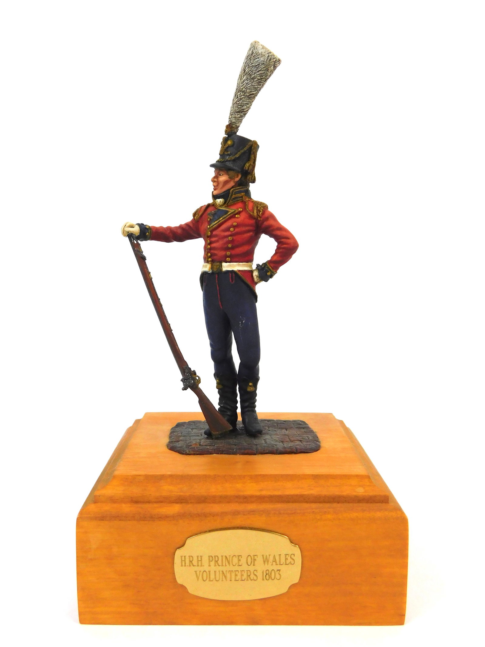 Vintage Painted Large Toy Soldier Figurine Miniature British Wales Napoleonic Infantry (1 of 14)