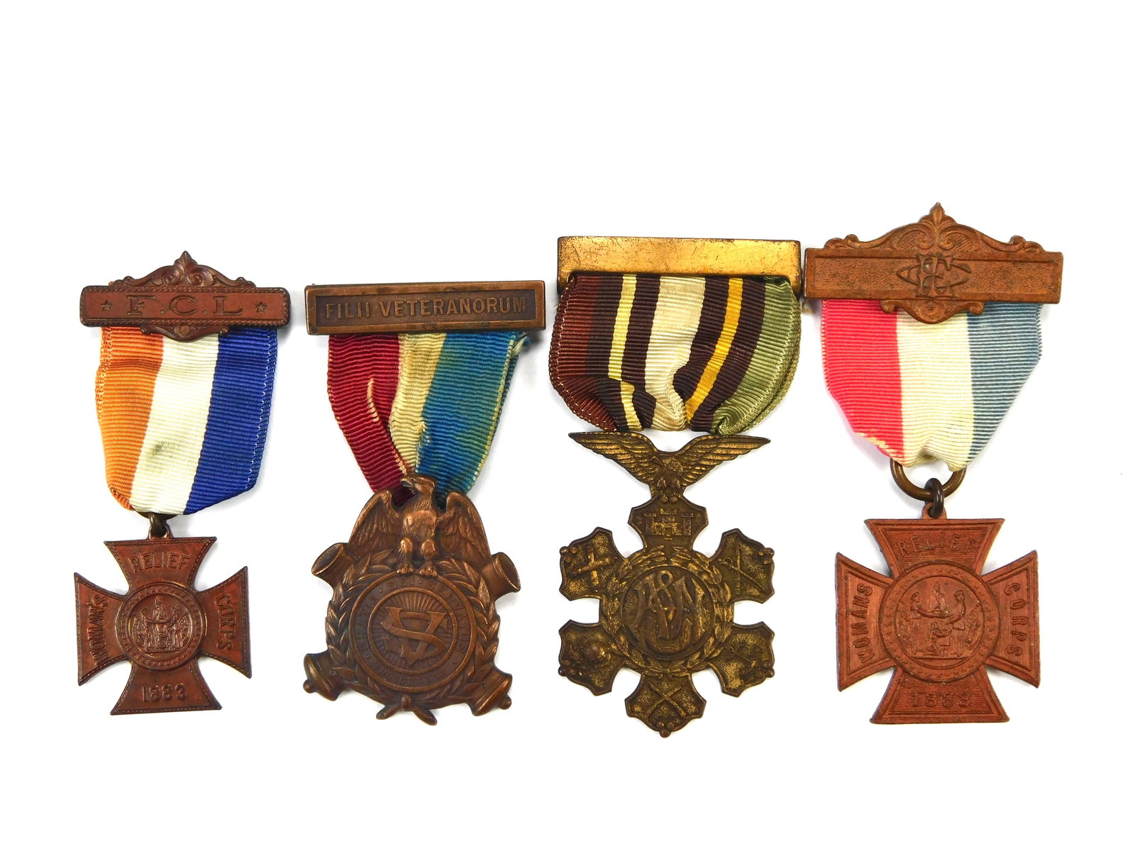 Antique German Austrian WW1 Set of 4 Medal Order Badge Award (1 of 10)