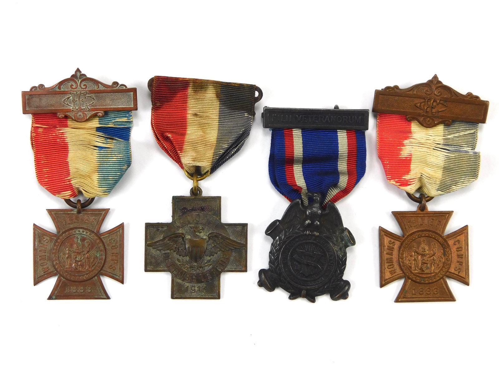Antique German Austrian WW1 Set of 4 Medal Order Badge Award (1 of 10)